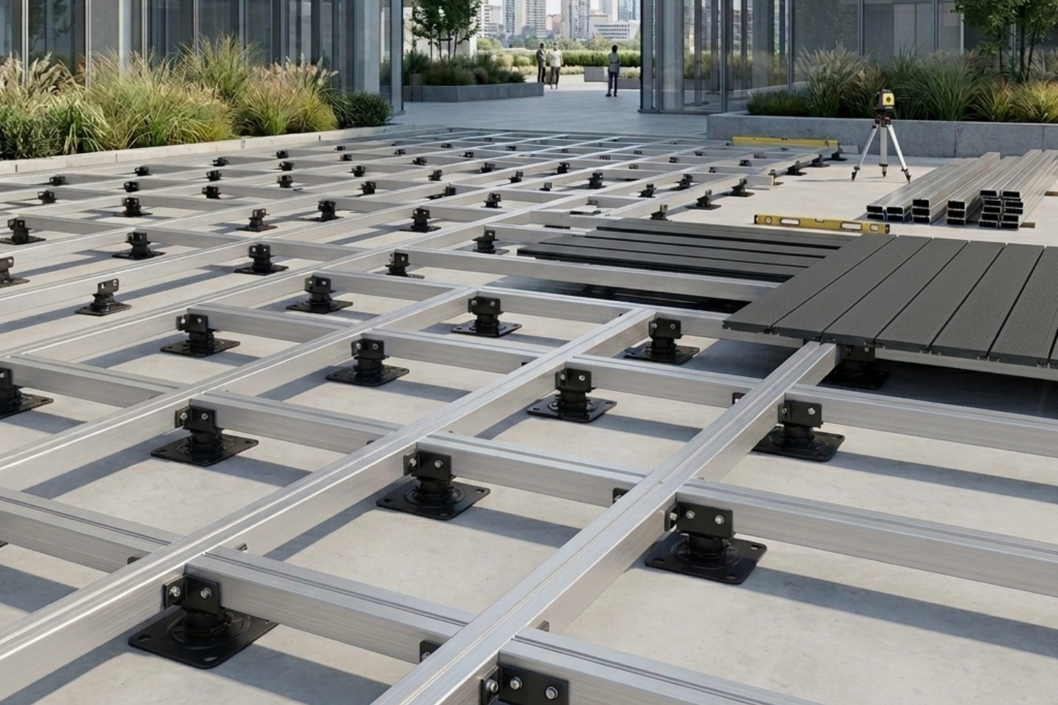 How To Install An Aluminium Decking Subframe
