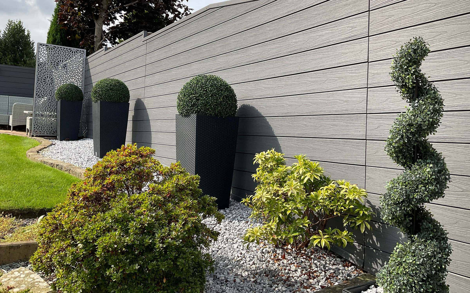 garden wall composite cladding