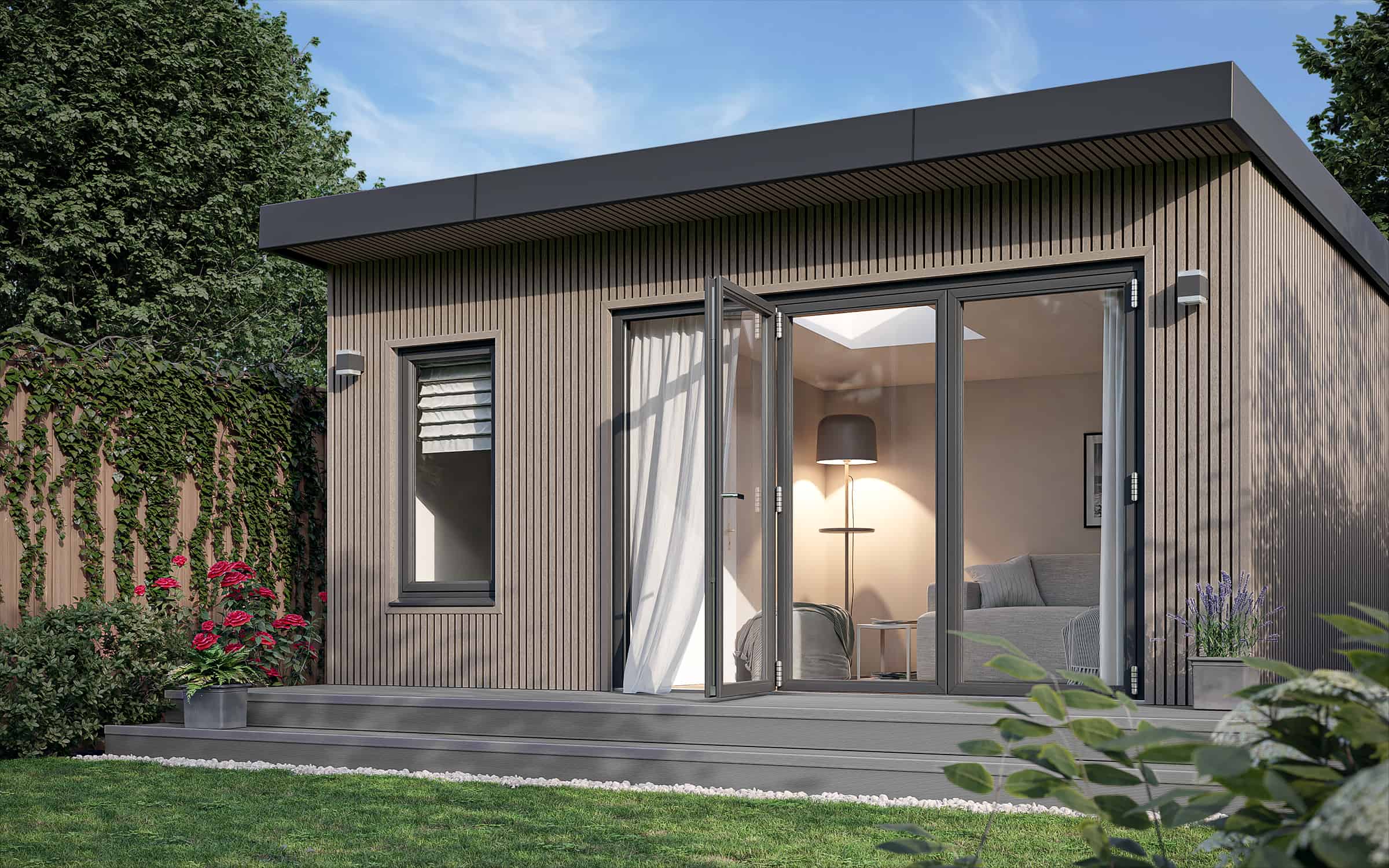 vertical composite cladding