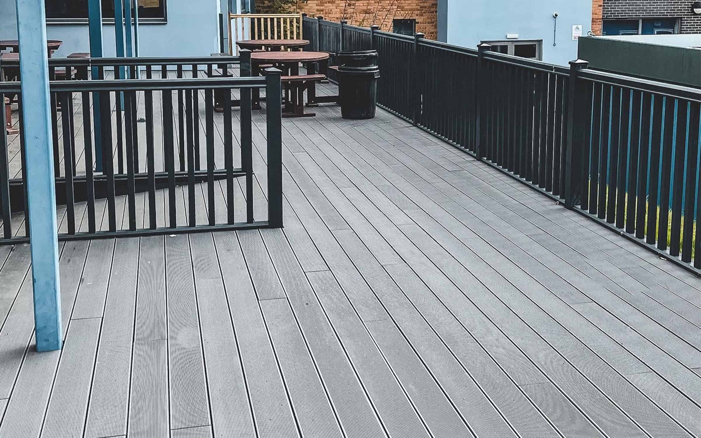 composite decking for schools