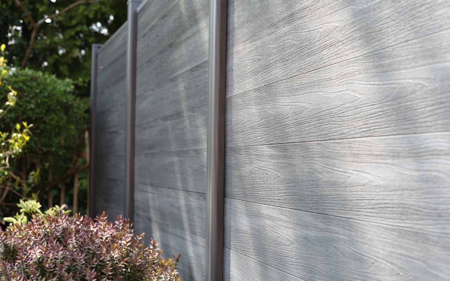 NeoTimber garden fencing close up.