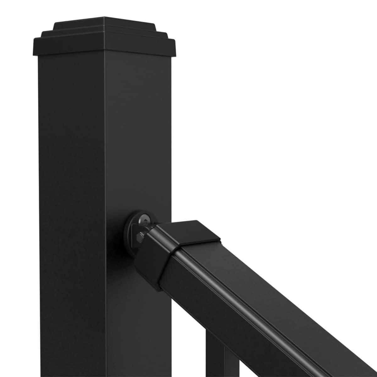 Aluminium Balustrade Spindle Stair Railing Black