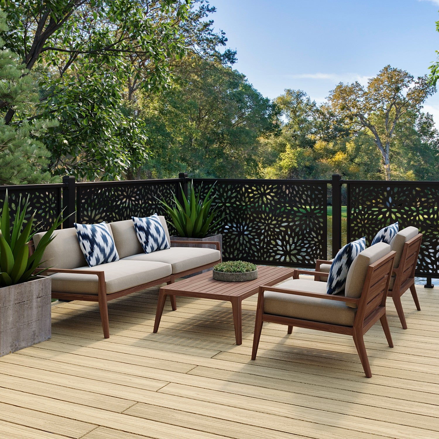 NeoTimber® Aluminium Balustrade Screen - Create effortless privacy