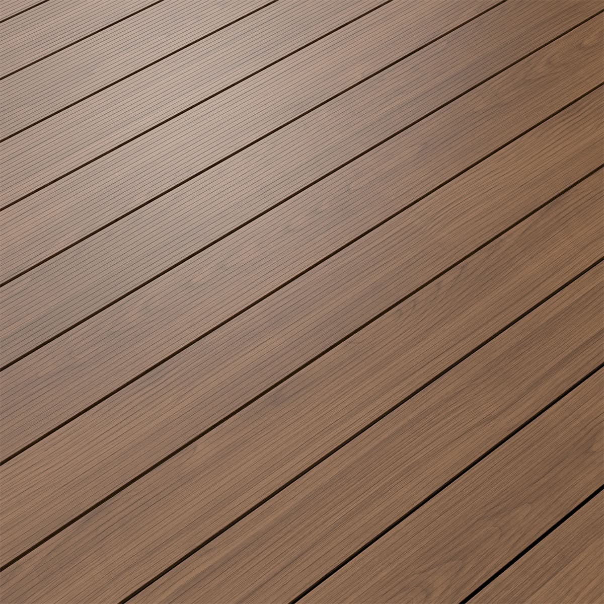 Aluminium Woodgrain Effect Decking - Teak