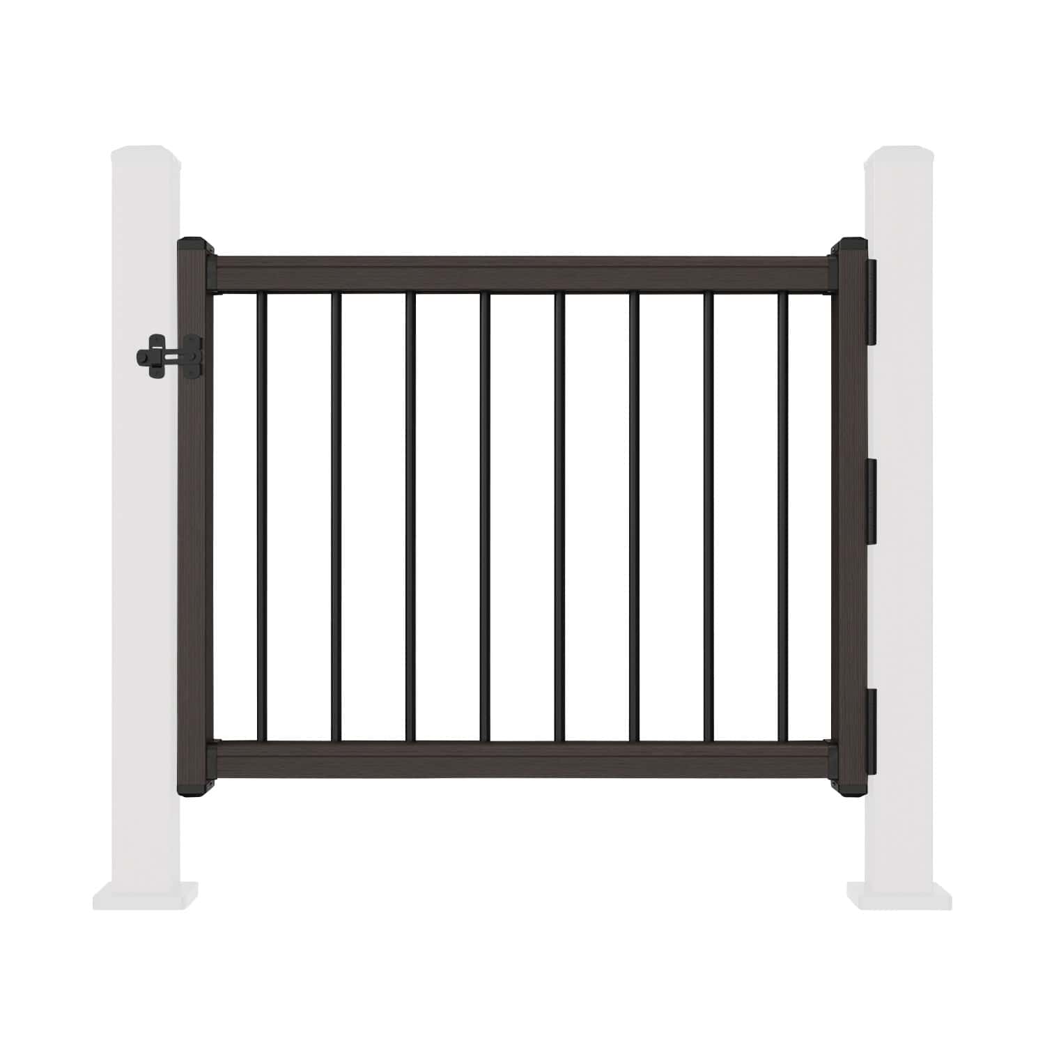 Chocolate Balustrade Gate Front On