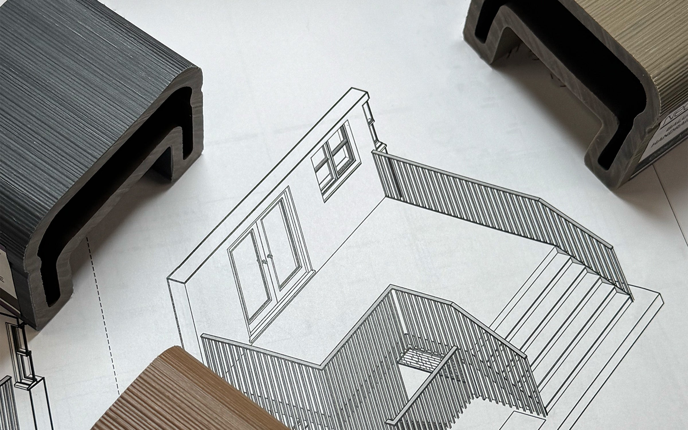 NeoTimber Composite Balustrade Samples - Choose your colour