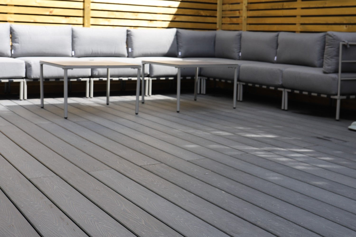 NeoTimber Classic Solid Deck Board - Charcoal residential decking install