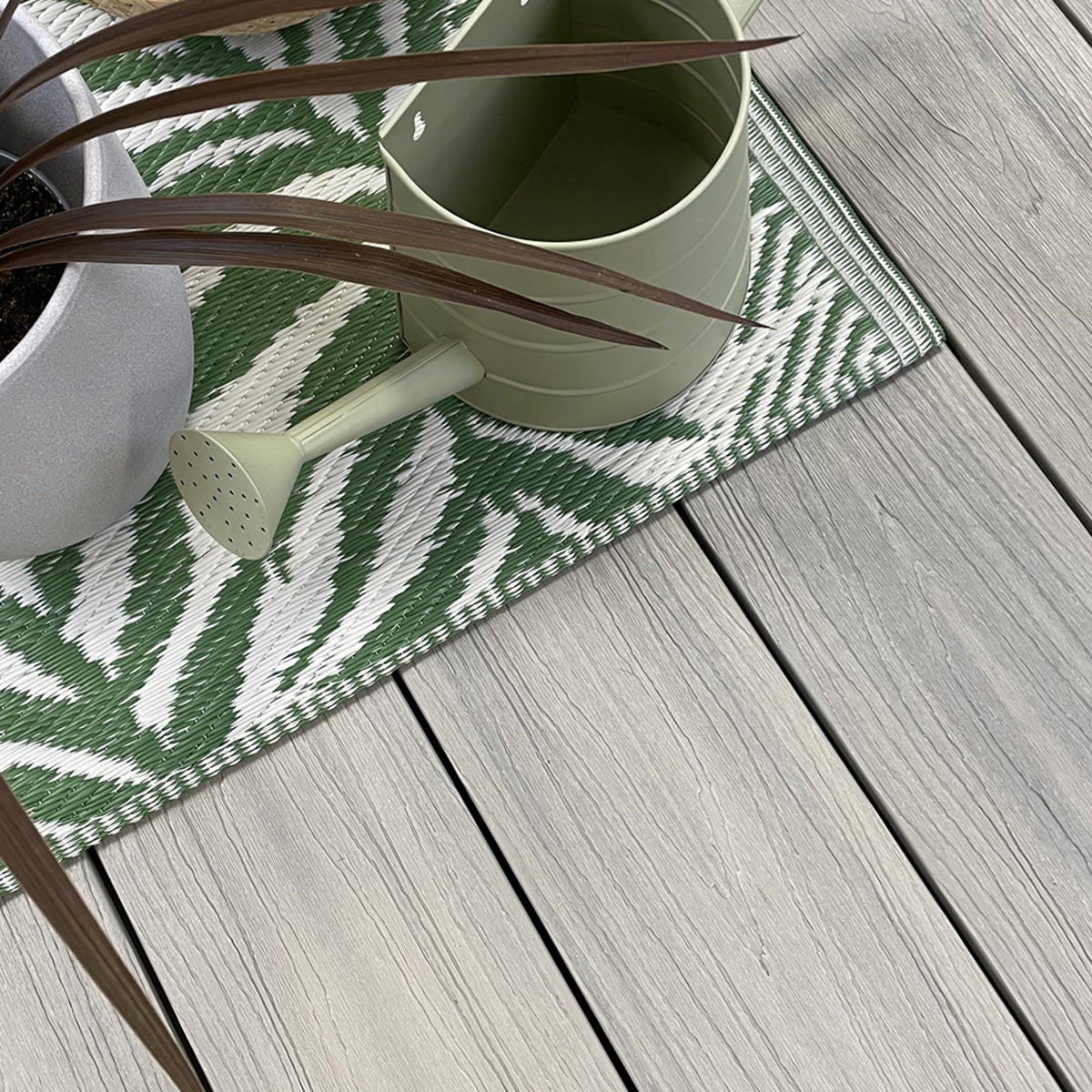 silver birch narrow composite deck