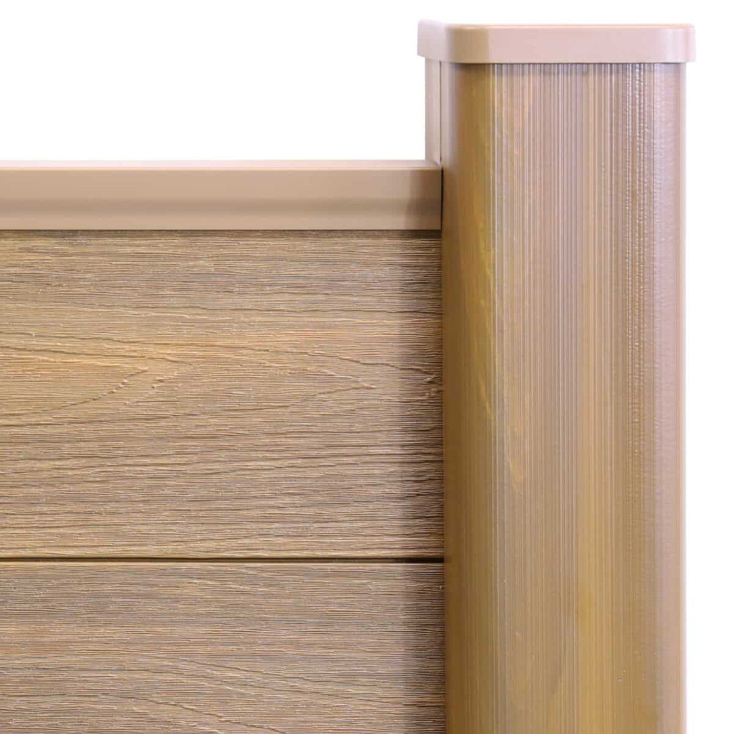 NeoTimber Deluxe Fence Panel Set - Teak