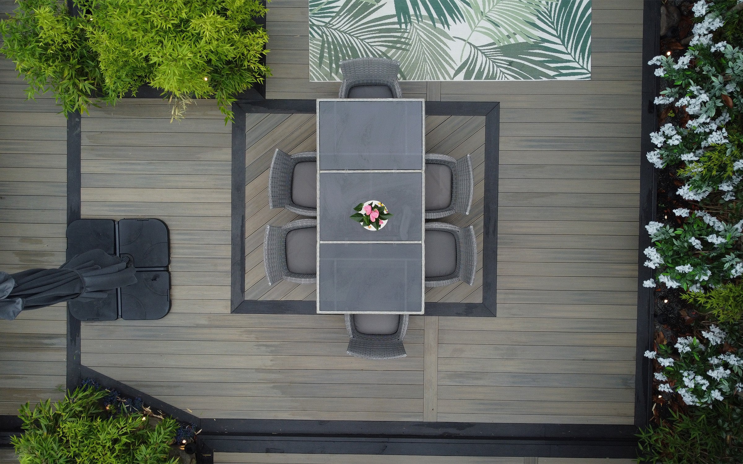 Deluxe solid composite decking - antique residential