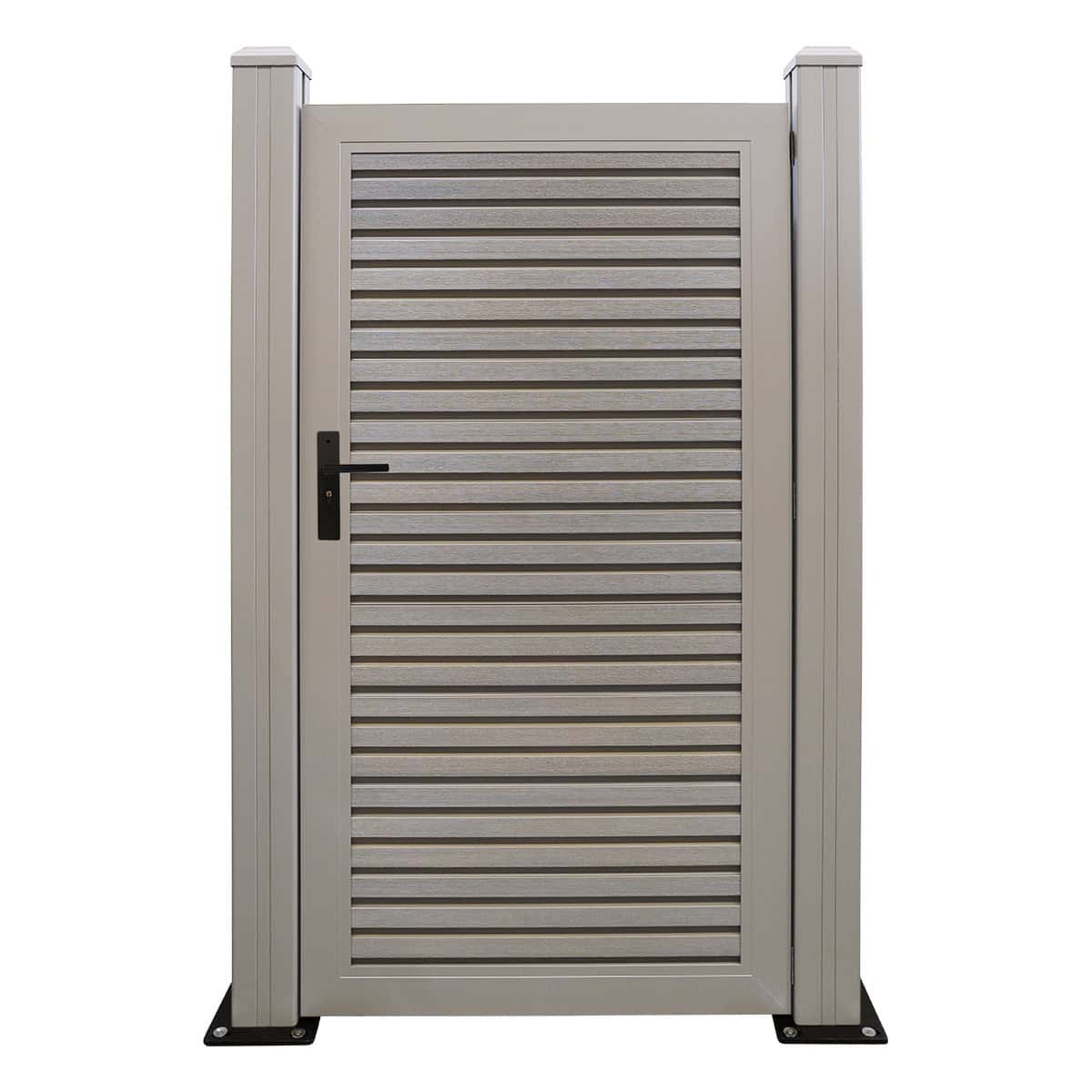 Slatted Composite Gate Silver Birch