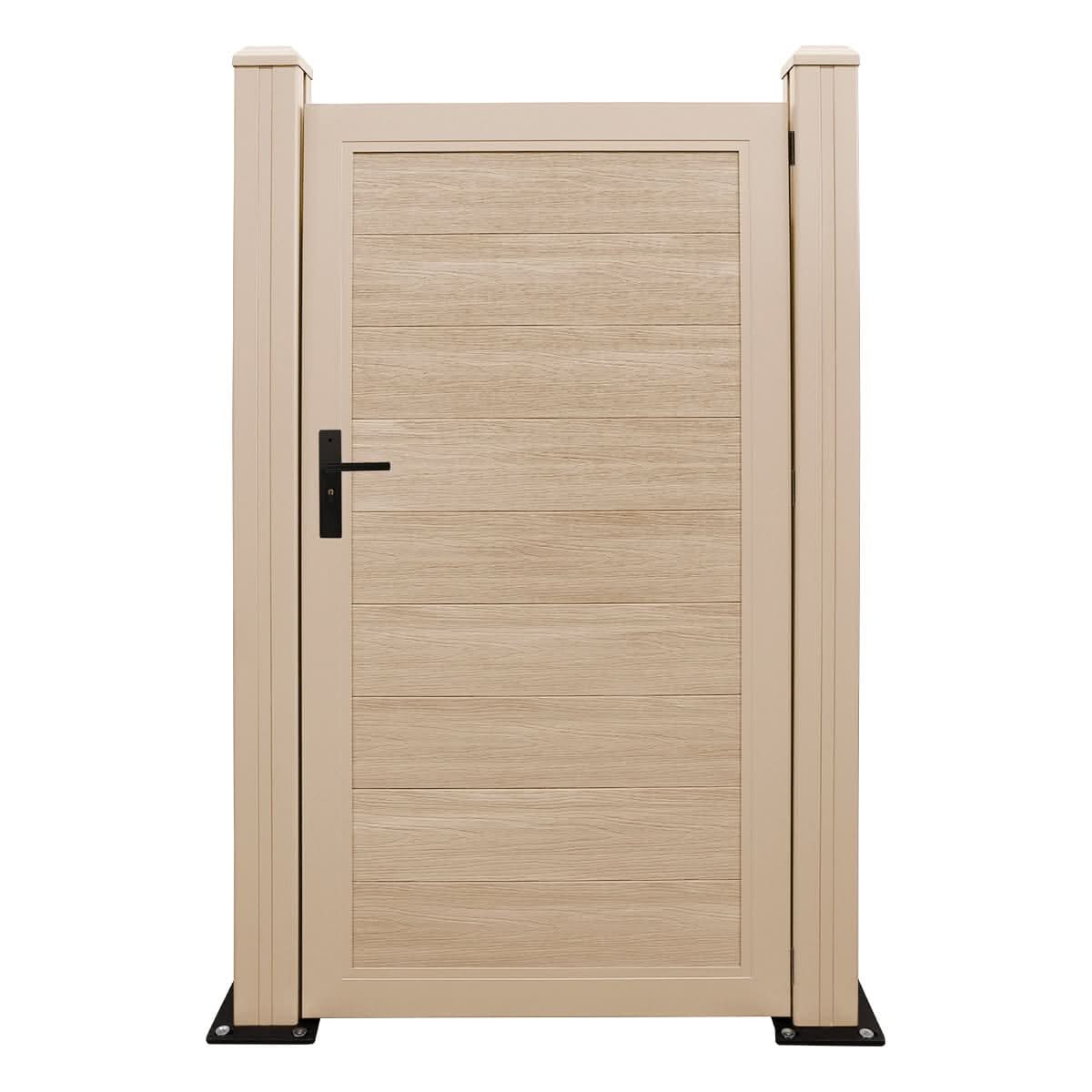Ash White Woodgrain Deluxe Composite Gate