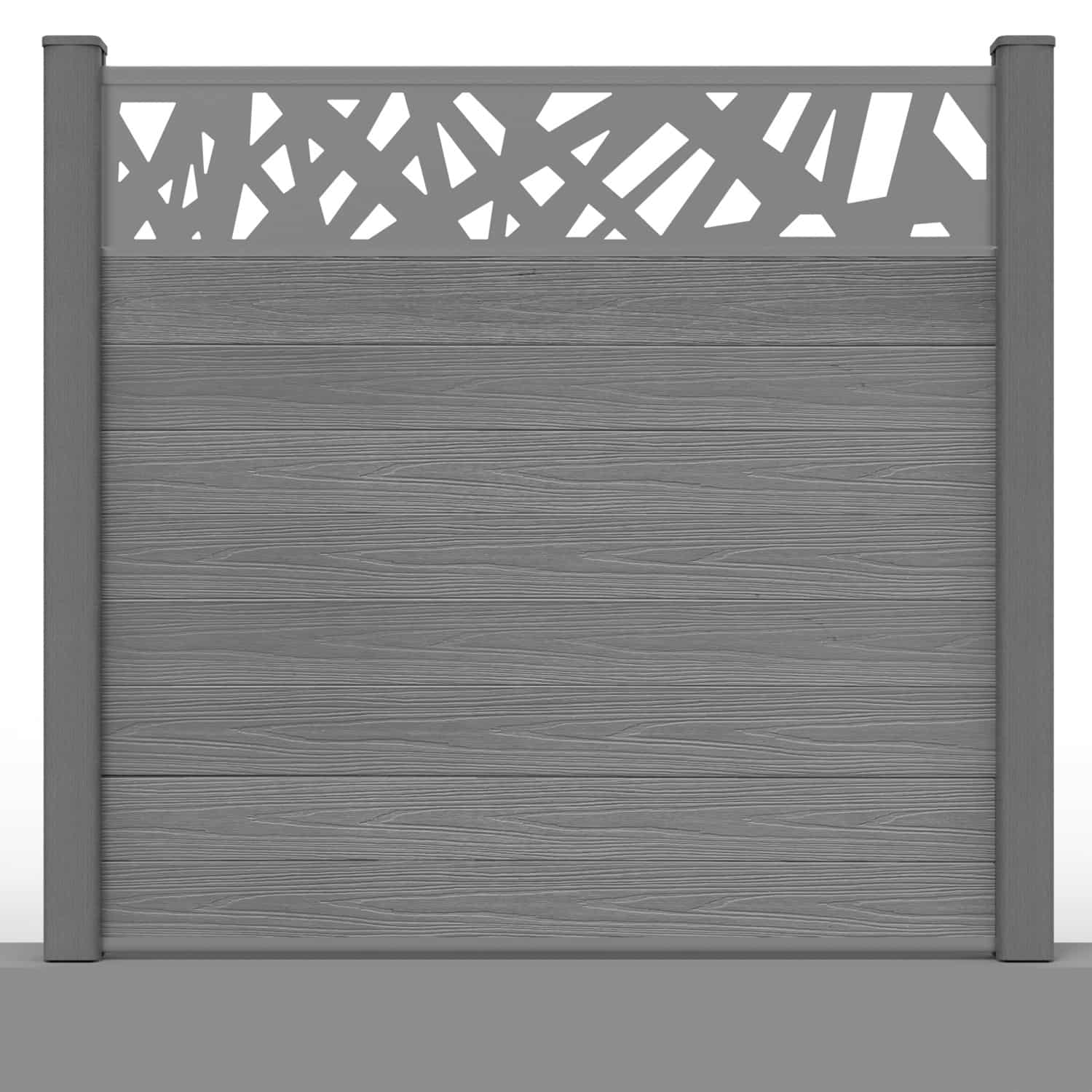 deluxe composite fence panel set contemporary design