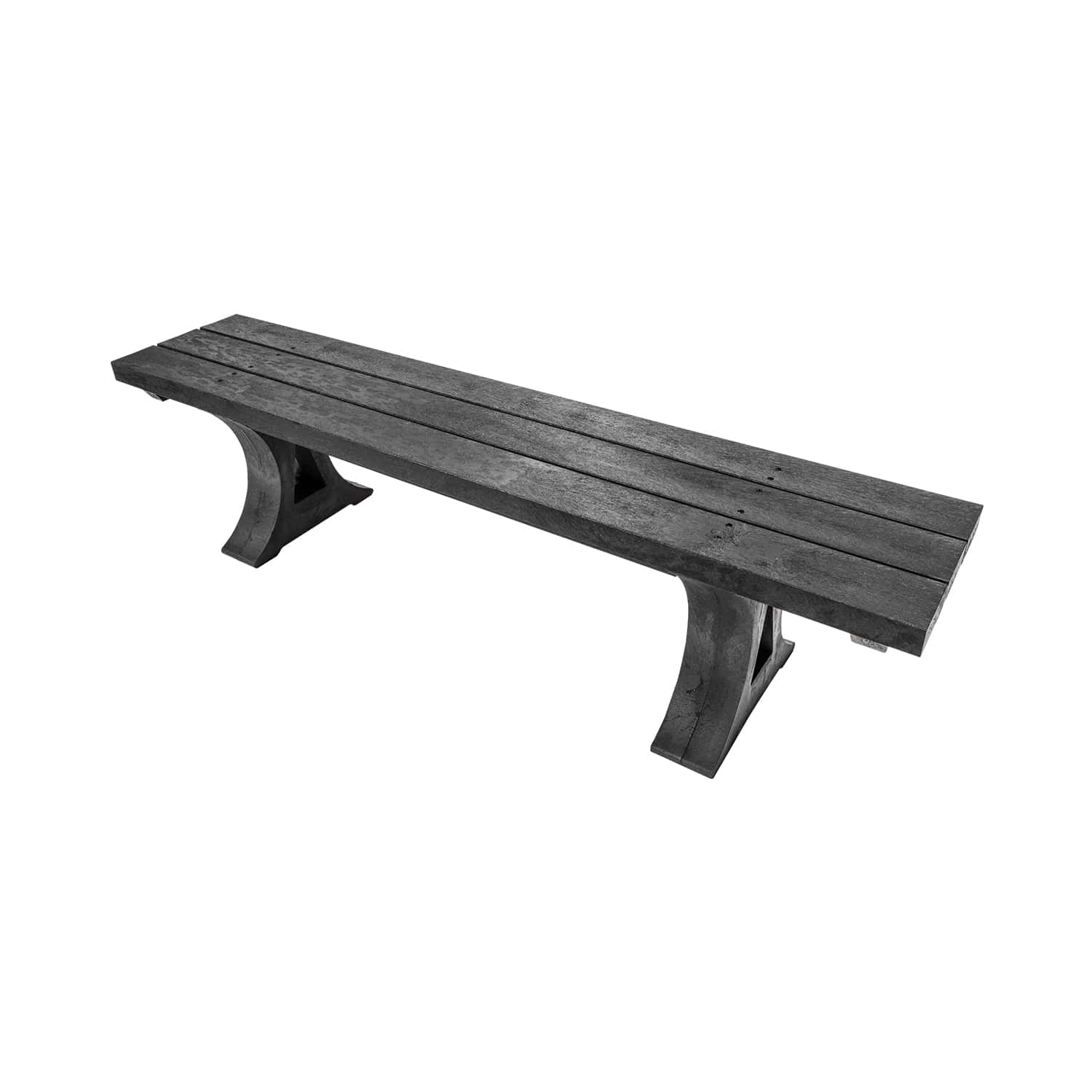 Recycled Plastic Moulded Bench Without Backrest