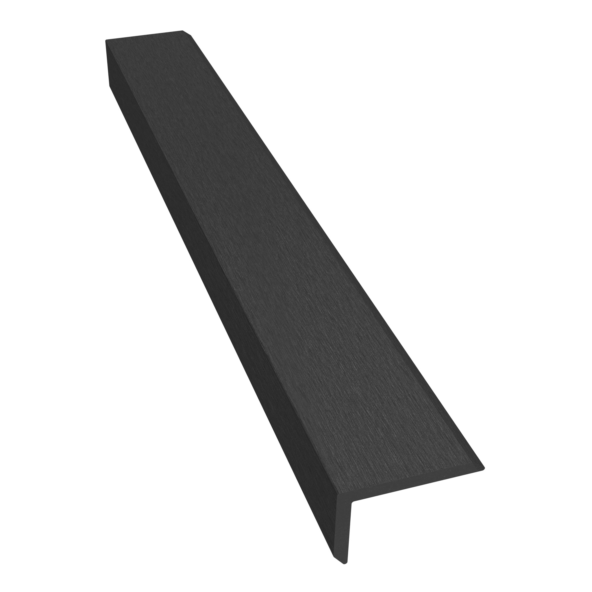 NeoTimber Classic Composite Cladding Corner Trim– Charcoal – Angled Close Up