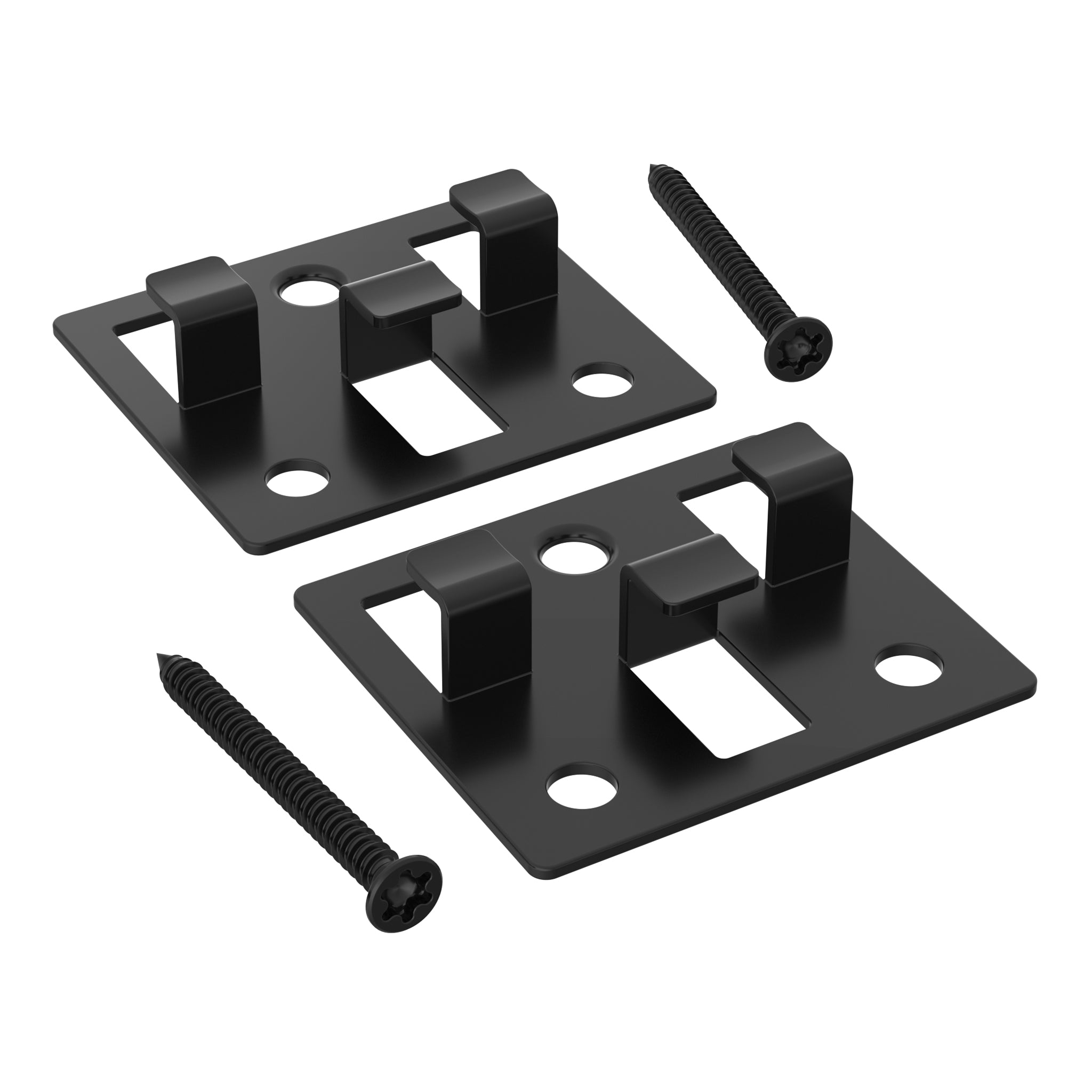 NeoTimber Composite Decking 3mm Metal FastClip Fixing Set – Black – Angled Close Up