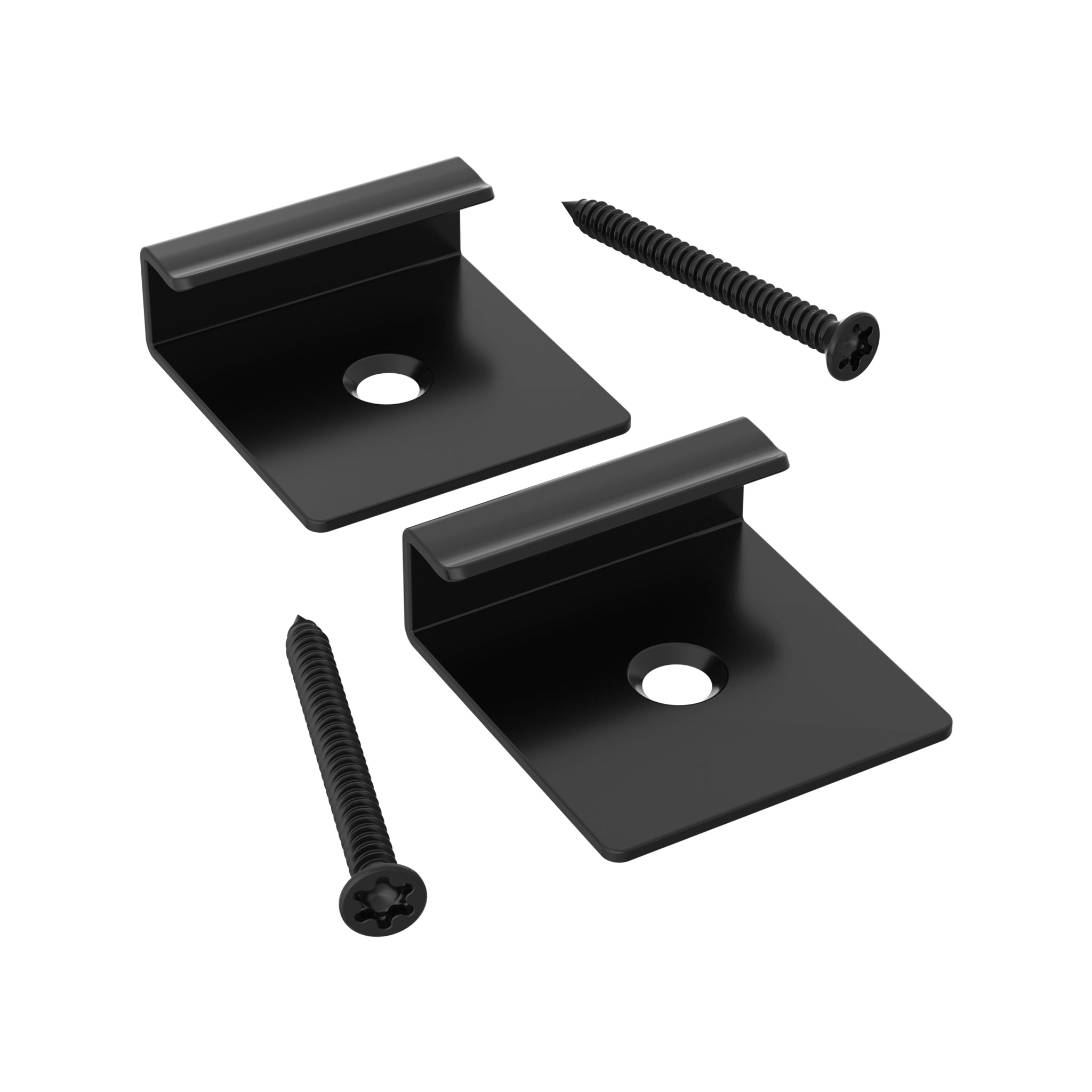 NeoTimber Composite Decking Starter Clip Fixing Set – Black – Angled Close Up