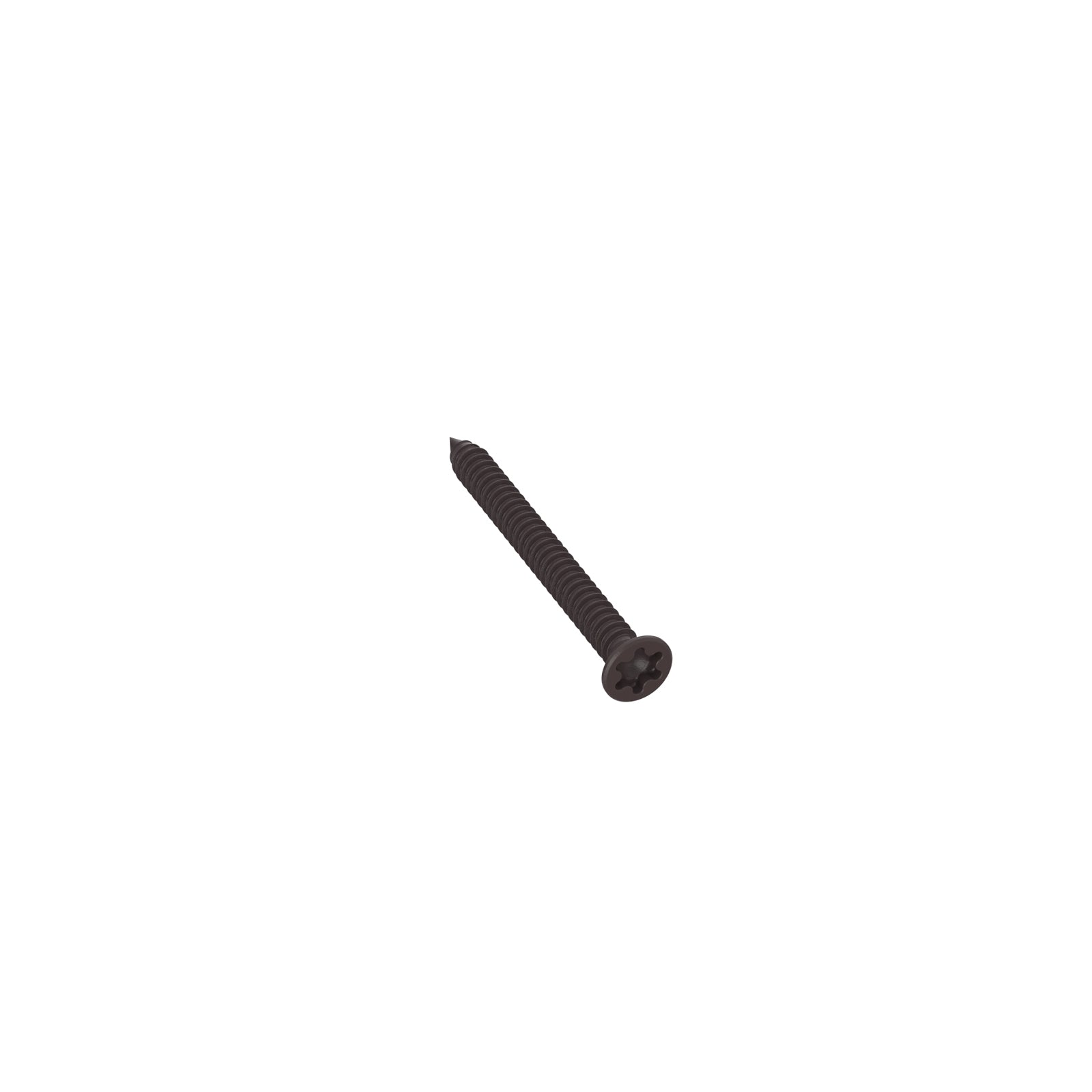 NeoTimber Coloured Composite Decking Trim Screws – Chocolate – Angled Close Up