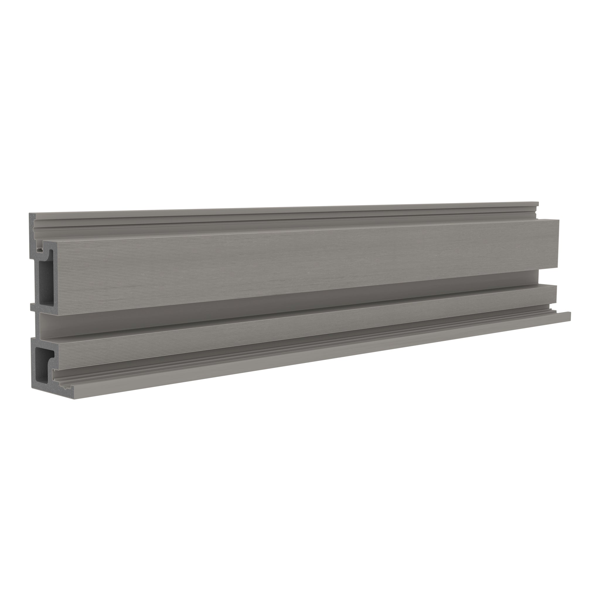 NeoTimber Slatted Composite Cladding Internal Trim – Silver Birch – Angled Close Up