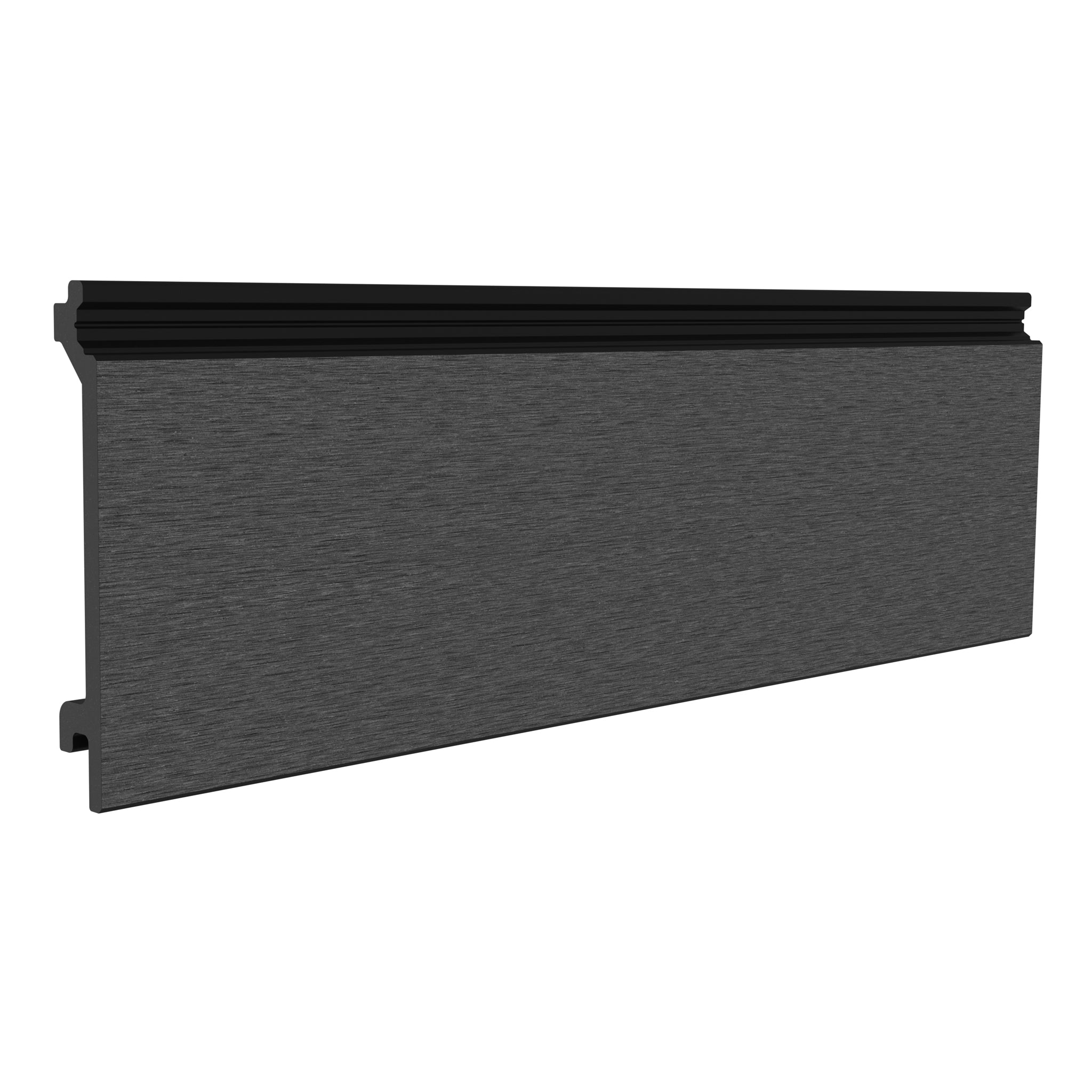 NeoTimber Classic Composite Cladding Board – Charcoal – Angled Close Up