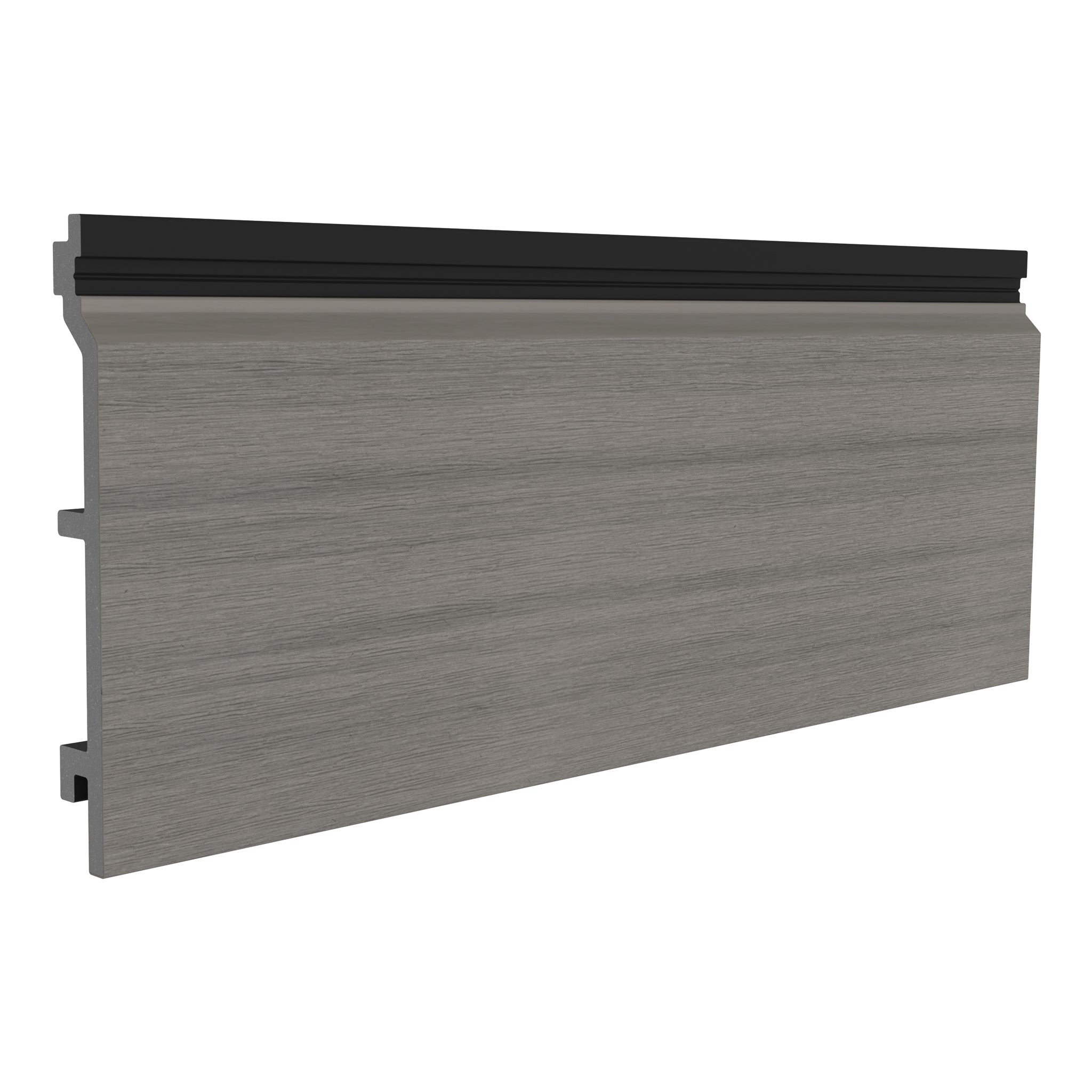 NeoTimber Deluxe Brushed Composite Cladding Boards – Antique – Angled Close