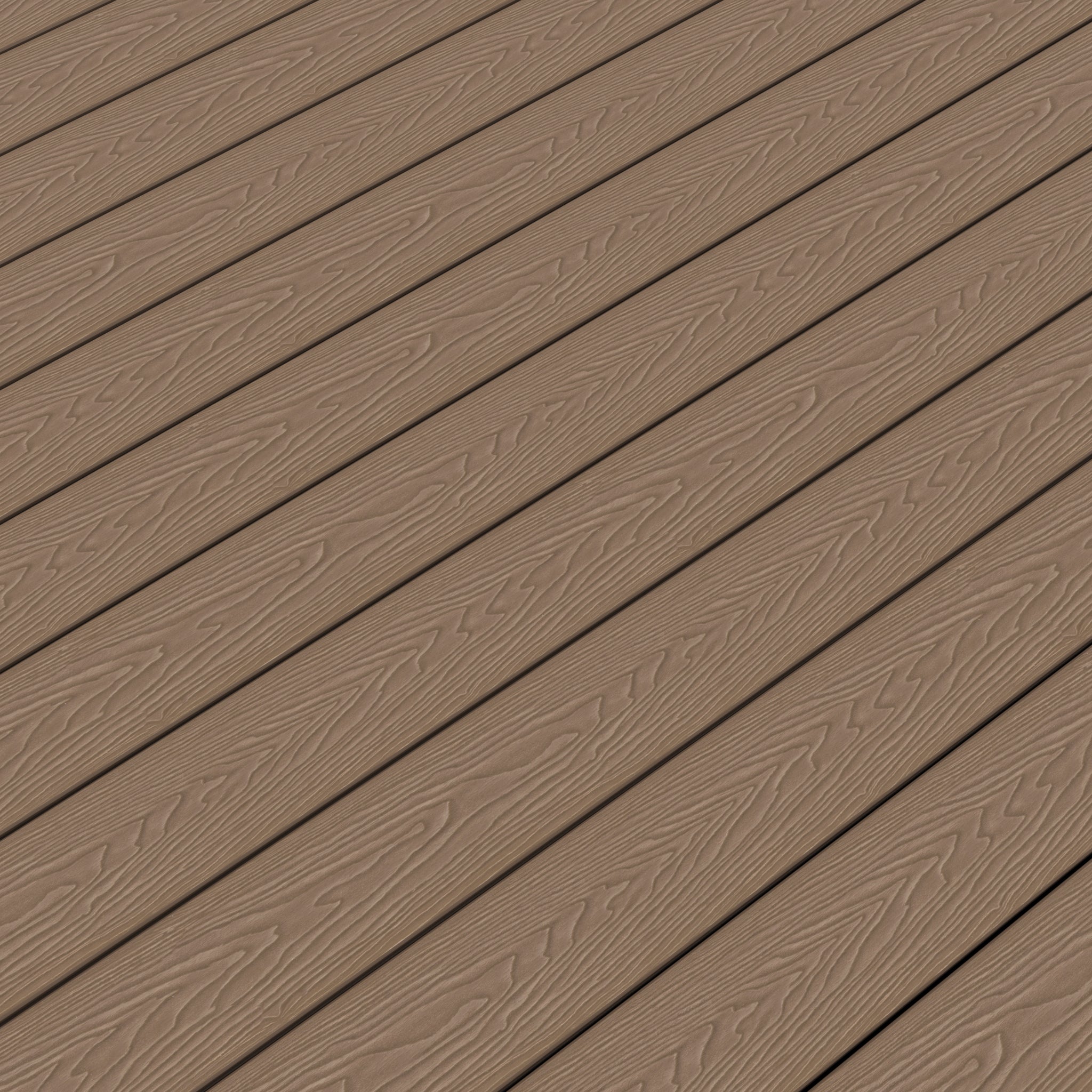 NeoTimber Classic Hollow Composite Decking – Teak – Surface Texture Detail