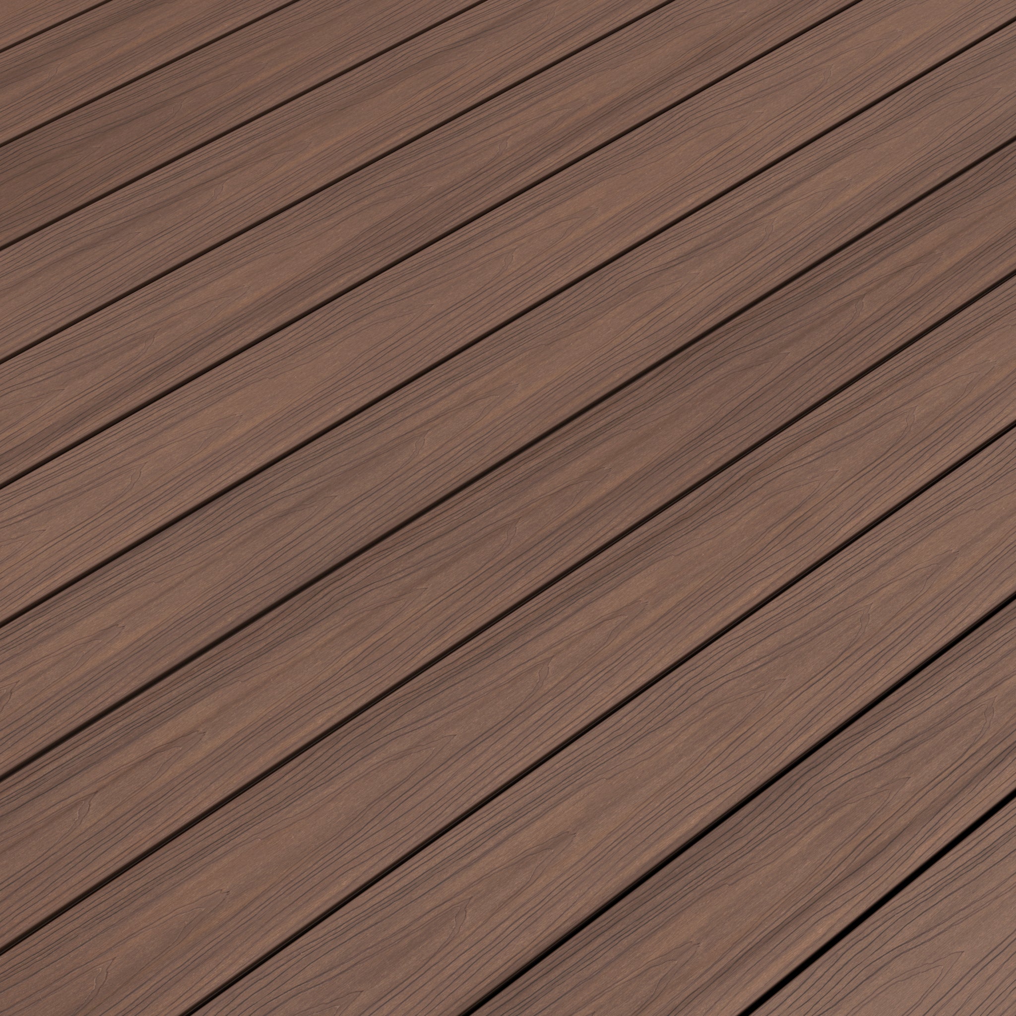 NeoTimber Deluxe Hollow Composite Decking – Teak – Surface Texture Detail