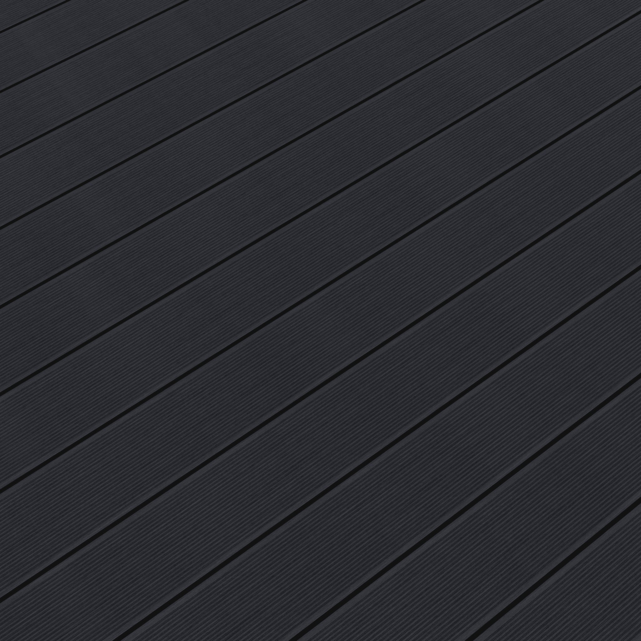 NeoTimber Deluxe Solid Composite Decking – Charcoal – Surface Texture Detail - Grooved