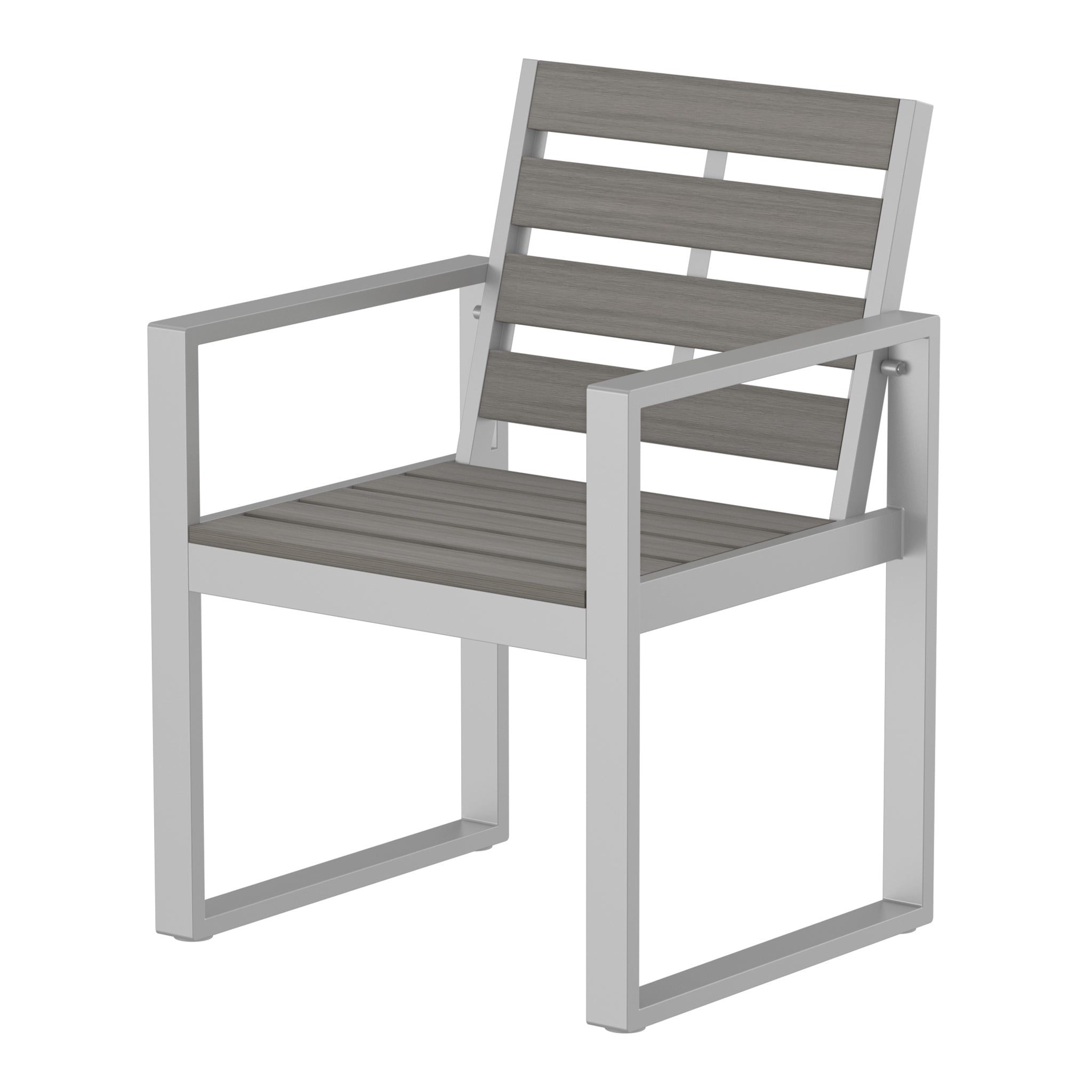 NeoTimber Composite Armchair - Composite Furniture – Antique – Angled Close Up