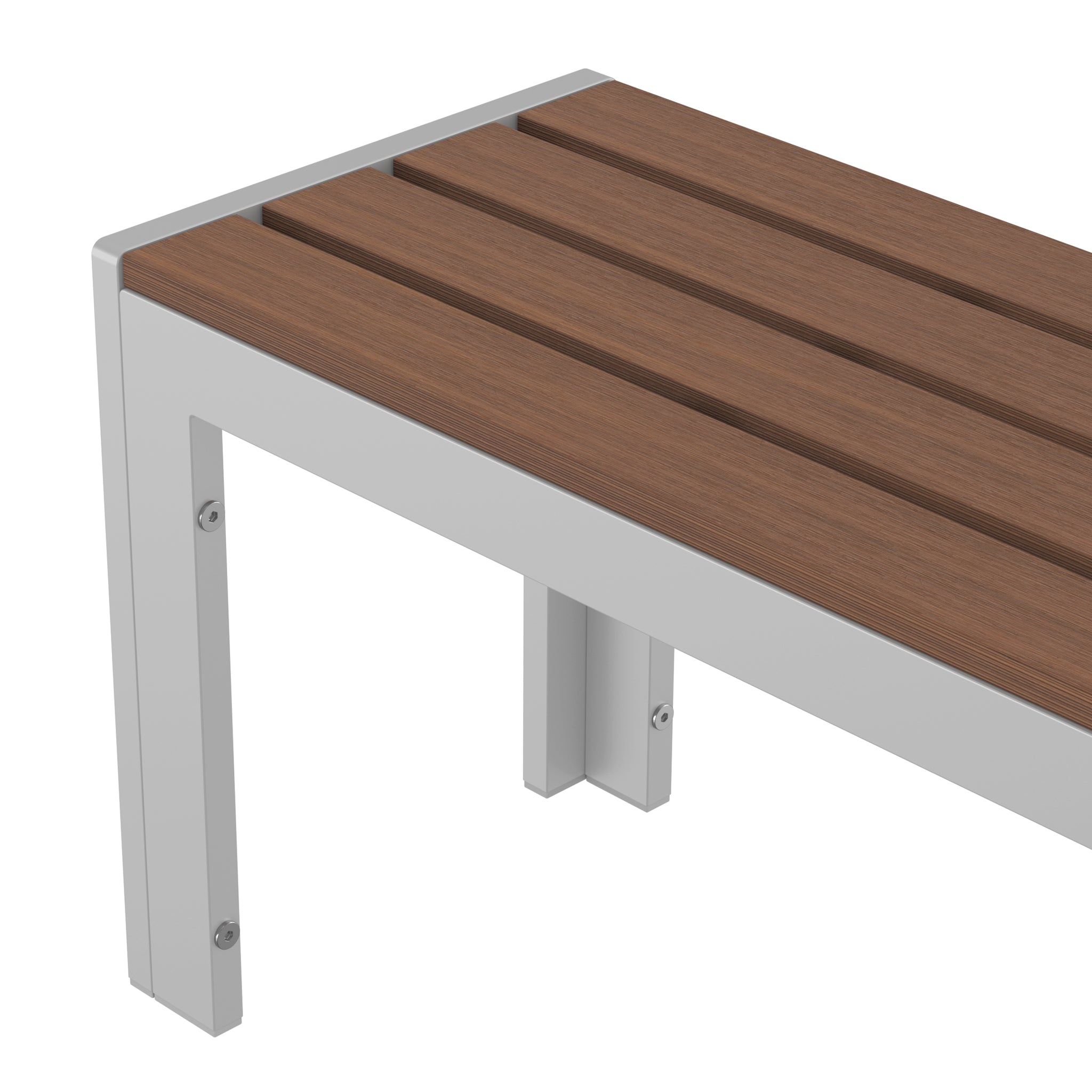NeoTimber Composite Bench - Composite Furniture – Teak – Surface Texture Detail