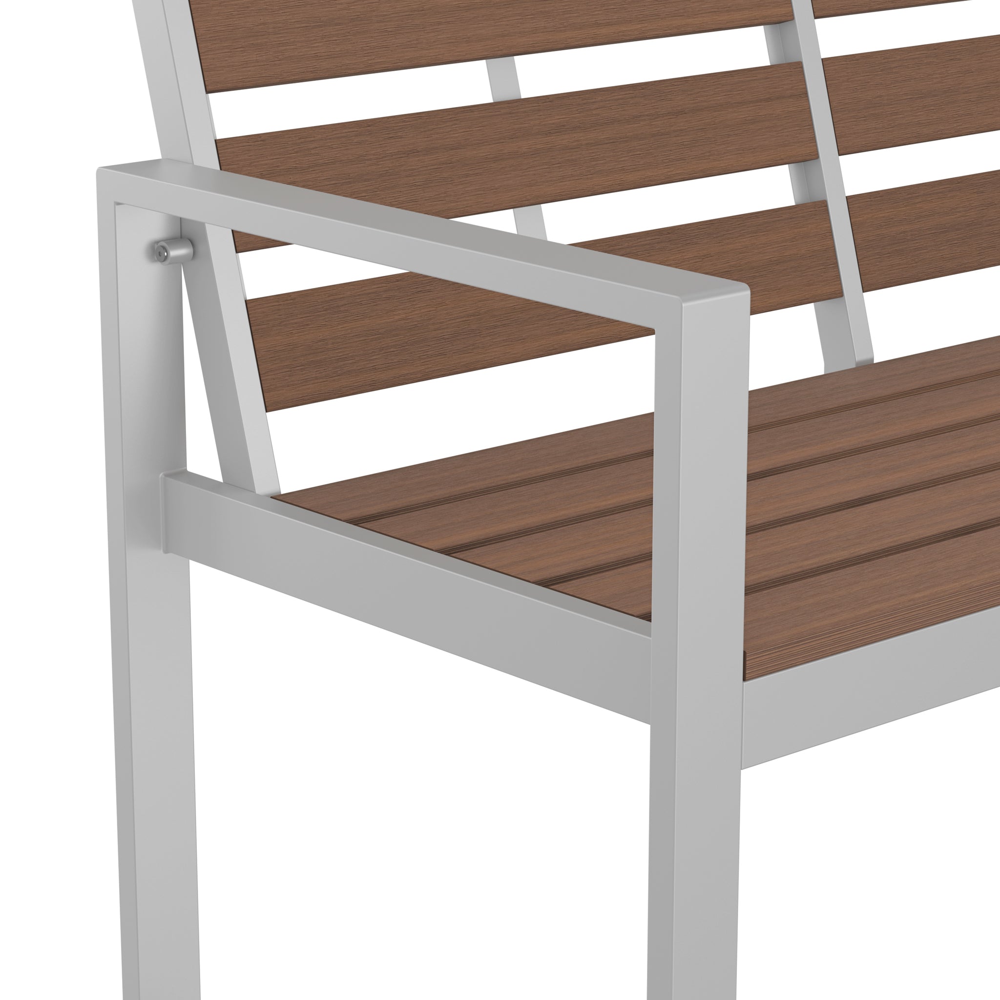NeoTimber Composite Double Chair - Composite Furniture – Teak – Surface Texture Detail