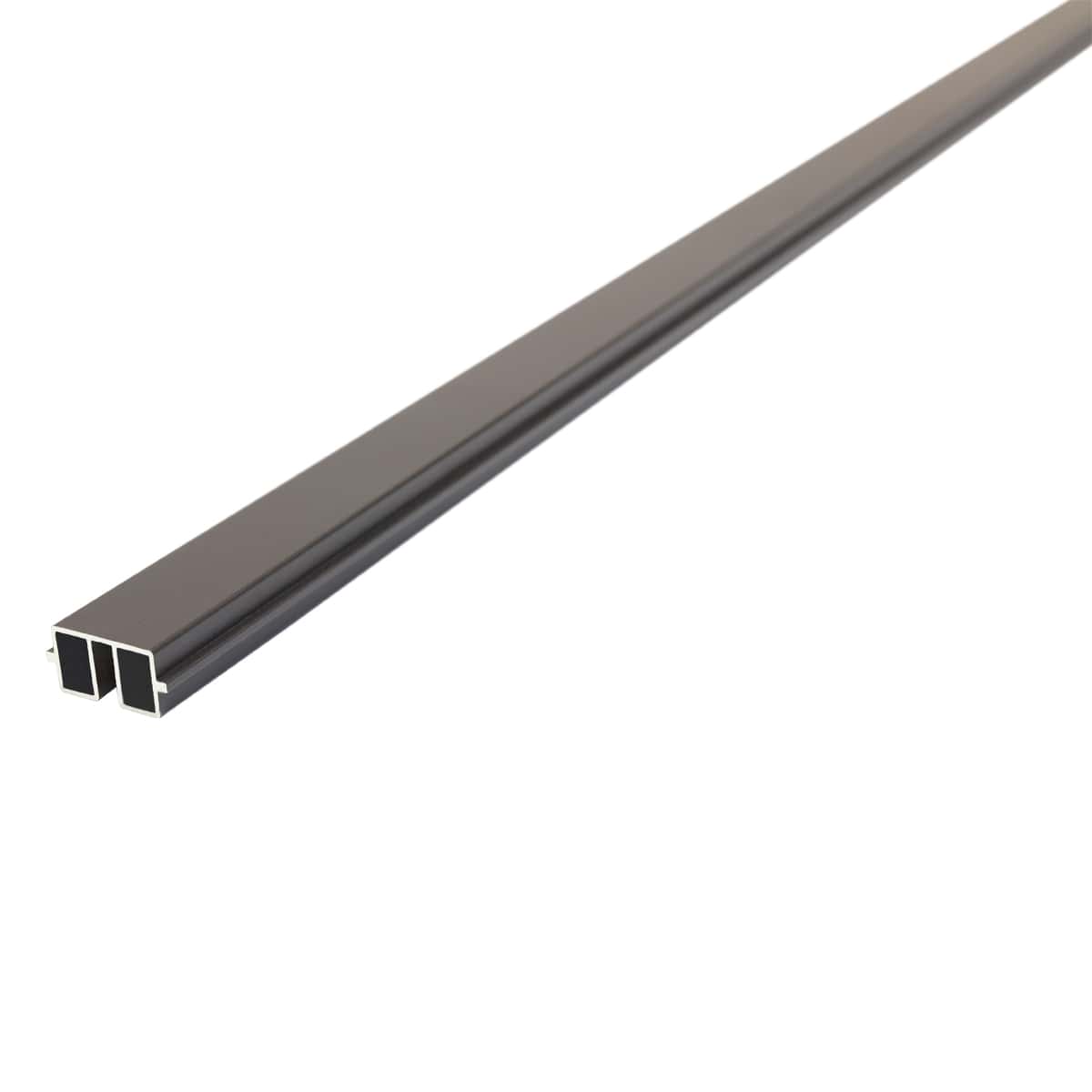 2.4m Composite Fence Post Insert Charcoal