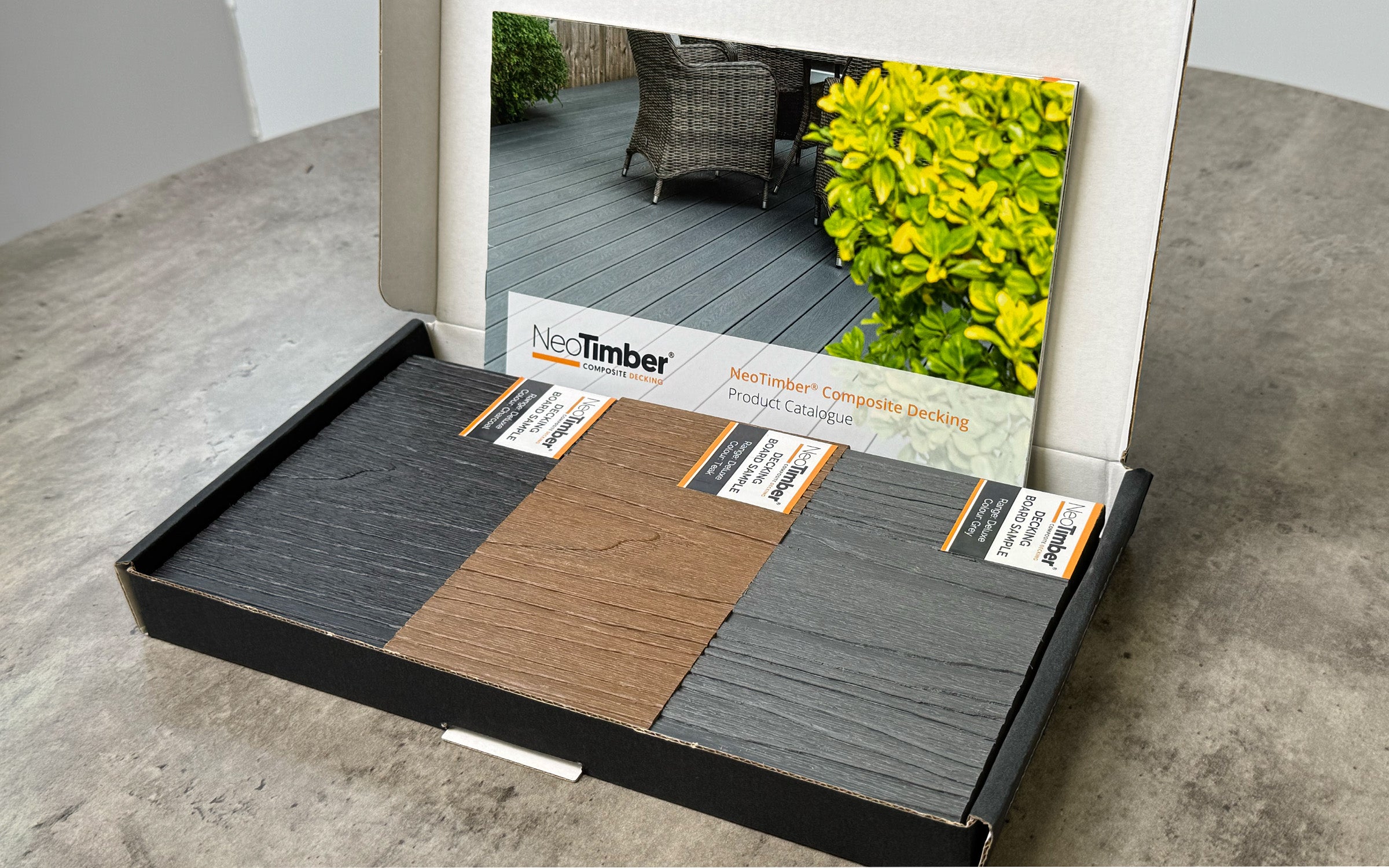 deck boards sample box