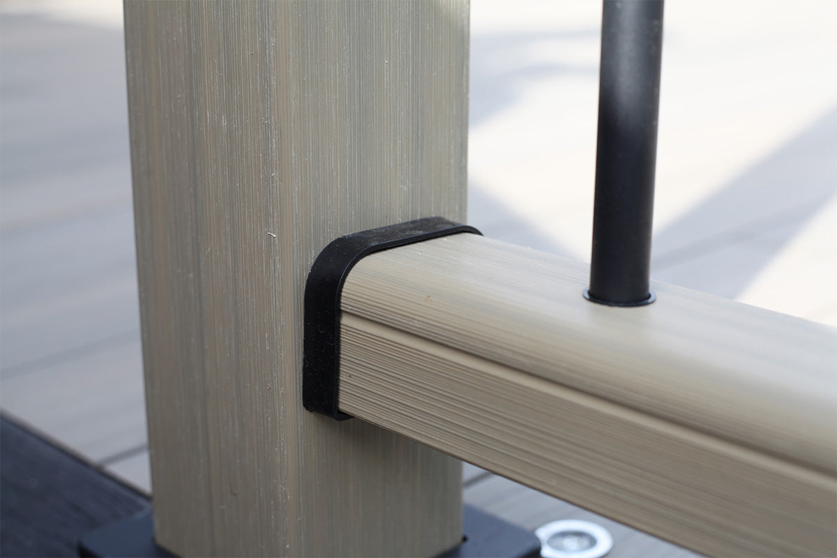 Composite balustrades installation resources - straight railing installation