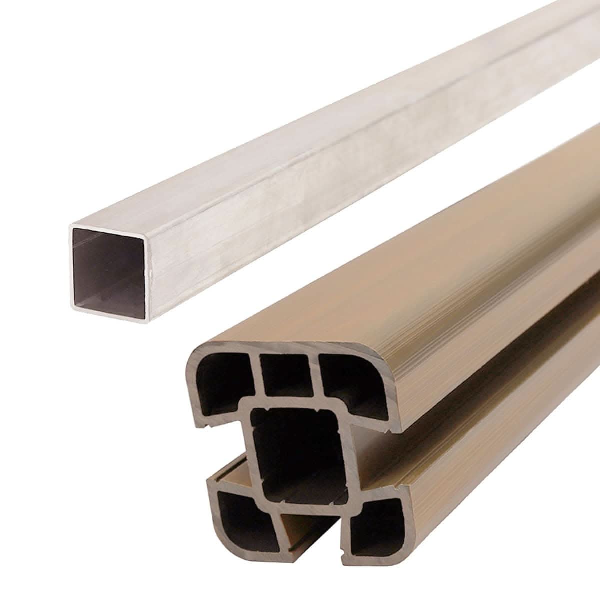 Ash White 1.8m Composite Fence Post Set For Soft Ground