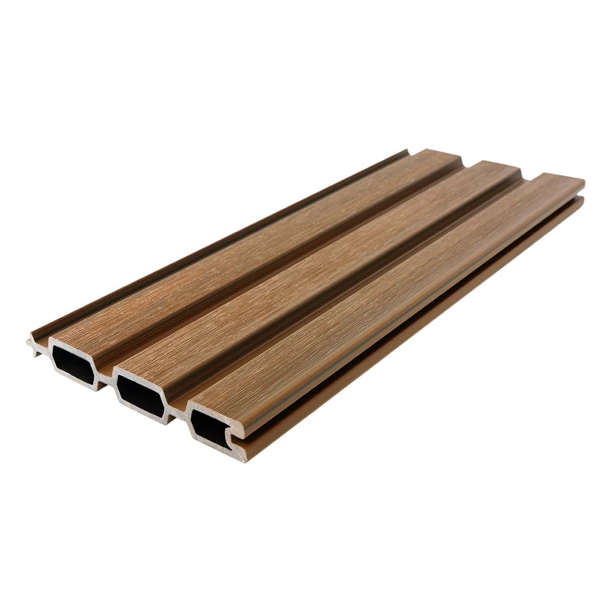 Oak Slatted Composite Fence Board Sample