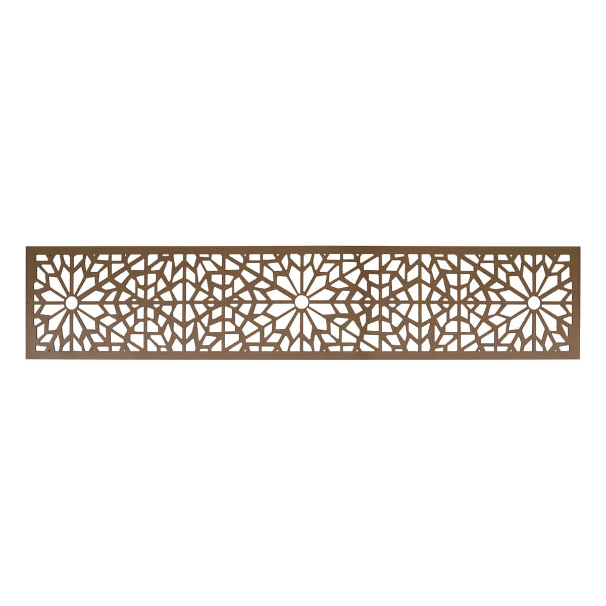 Teak Geometric Fence Screen