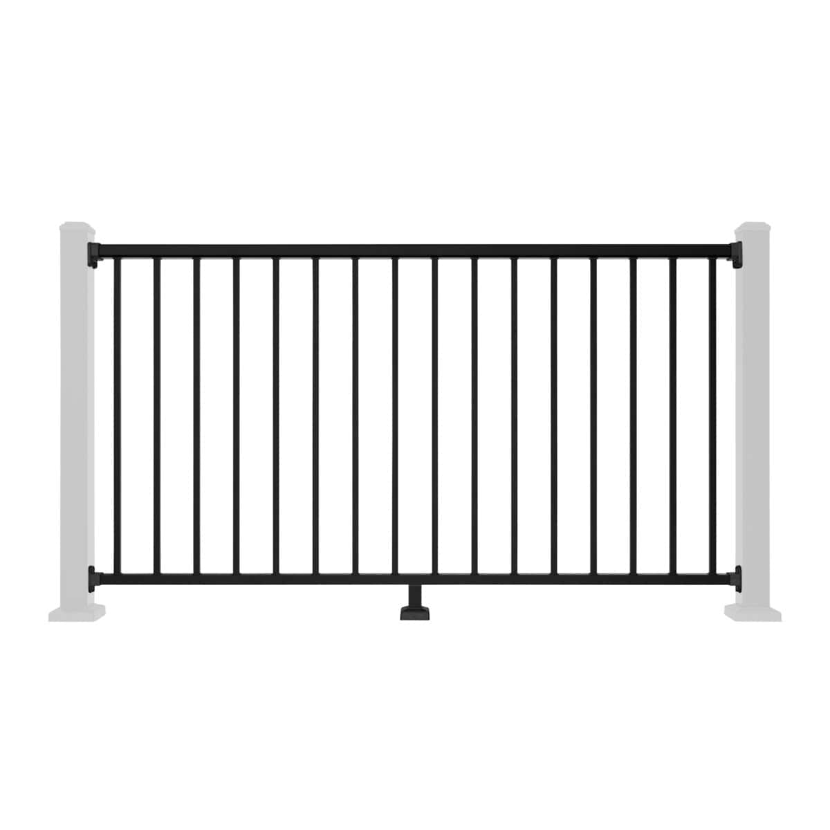 Aluminium Balustrade Spindle Straight Railing Straight On