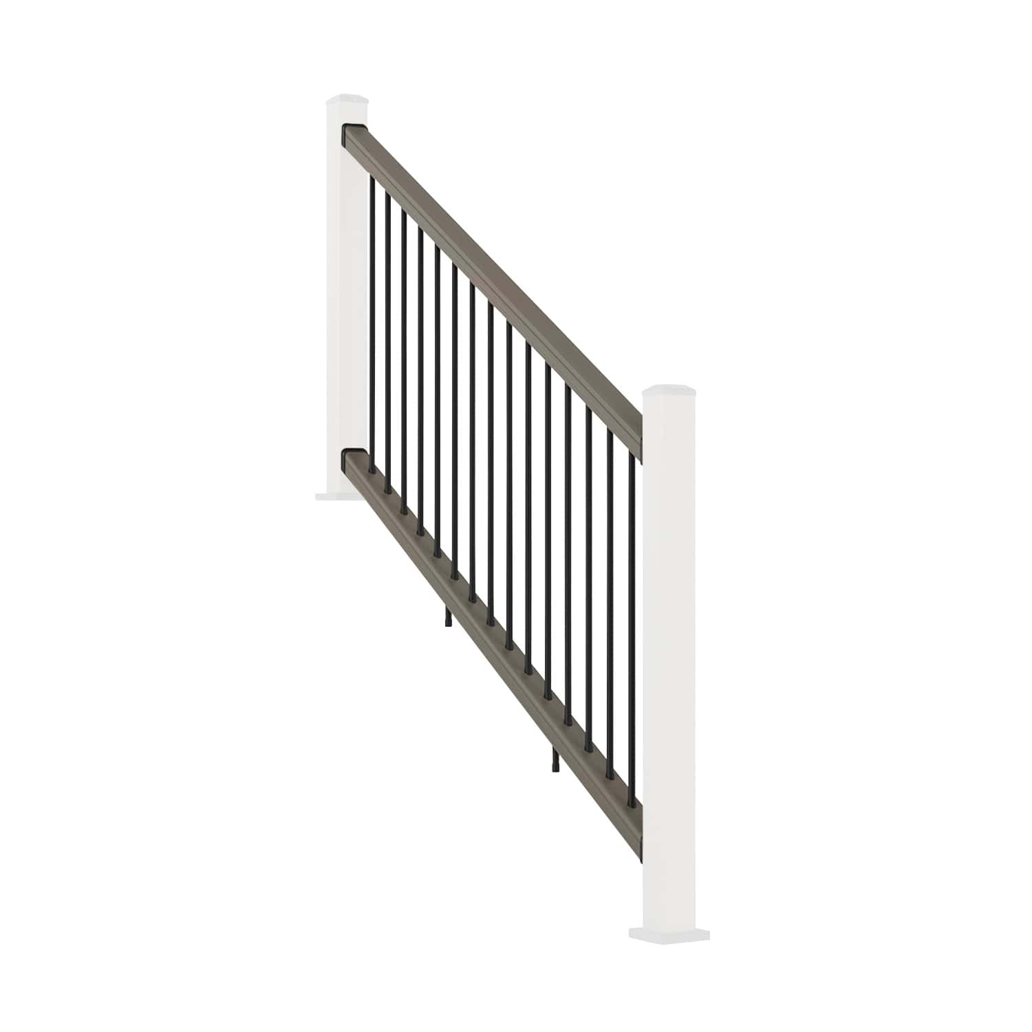 Angled Composite Balustrade Stair Railing Antique