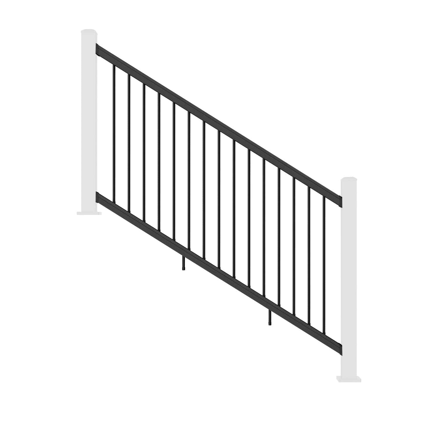 Composite Balustrade Stair Railing - Charcoal
