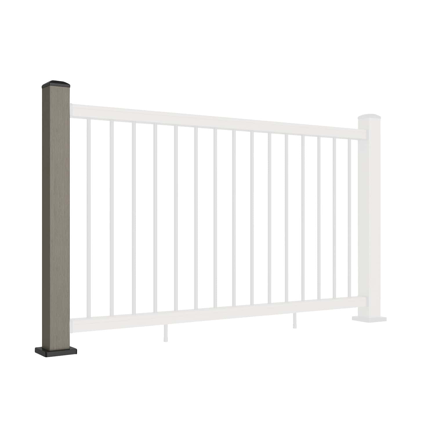 Antique Composite Balustrade Straight Railing Post
