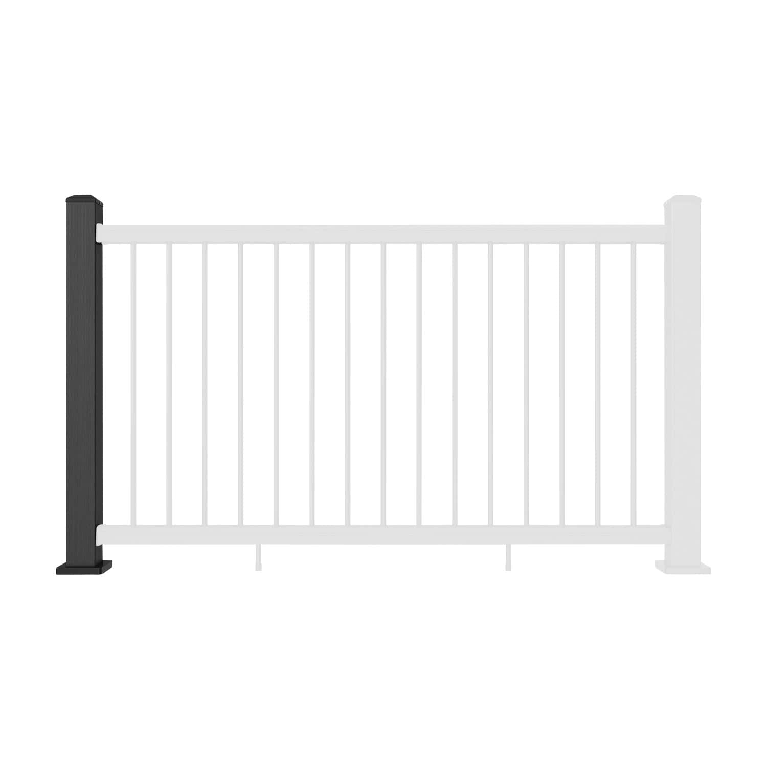 Charcoal Balustrade Post