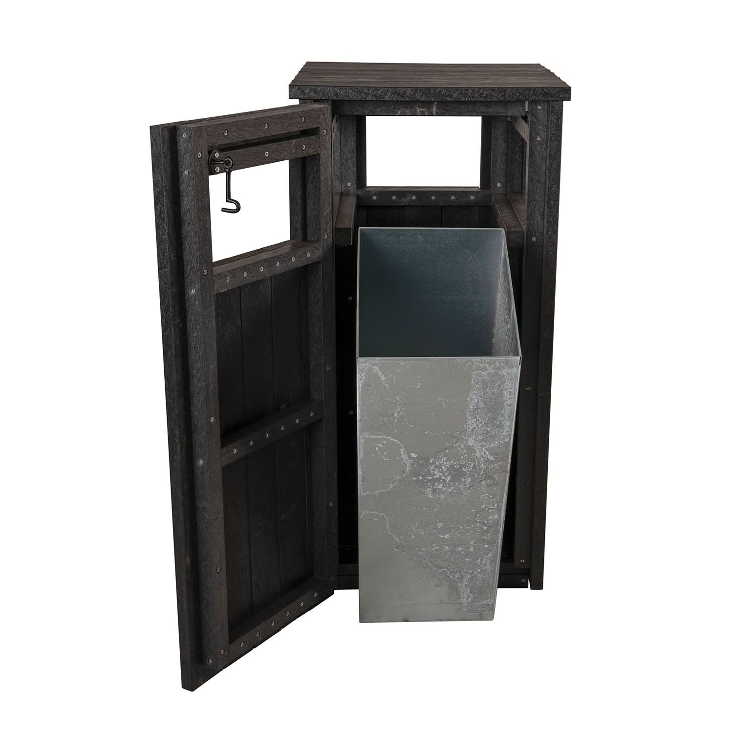 Swing bin recycled black
