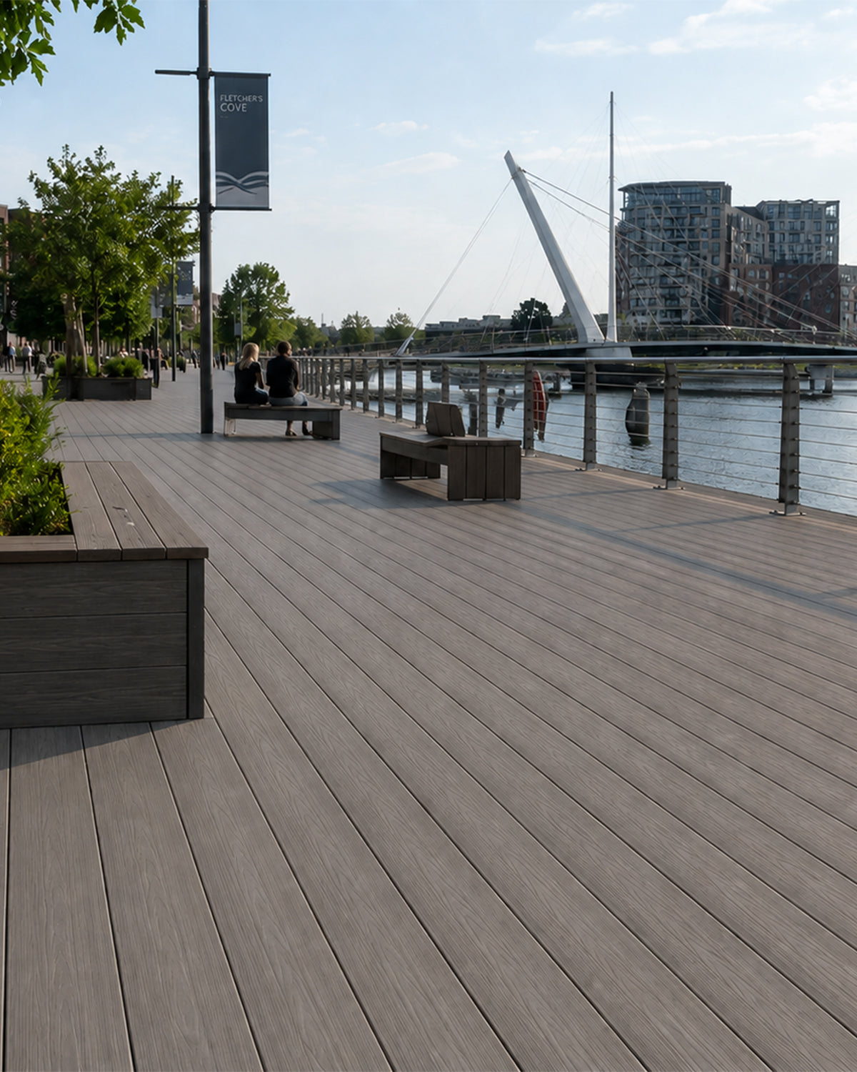 transport and infrastructure sector - decking built for large public spaces