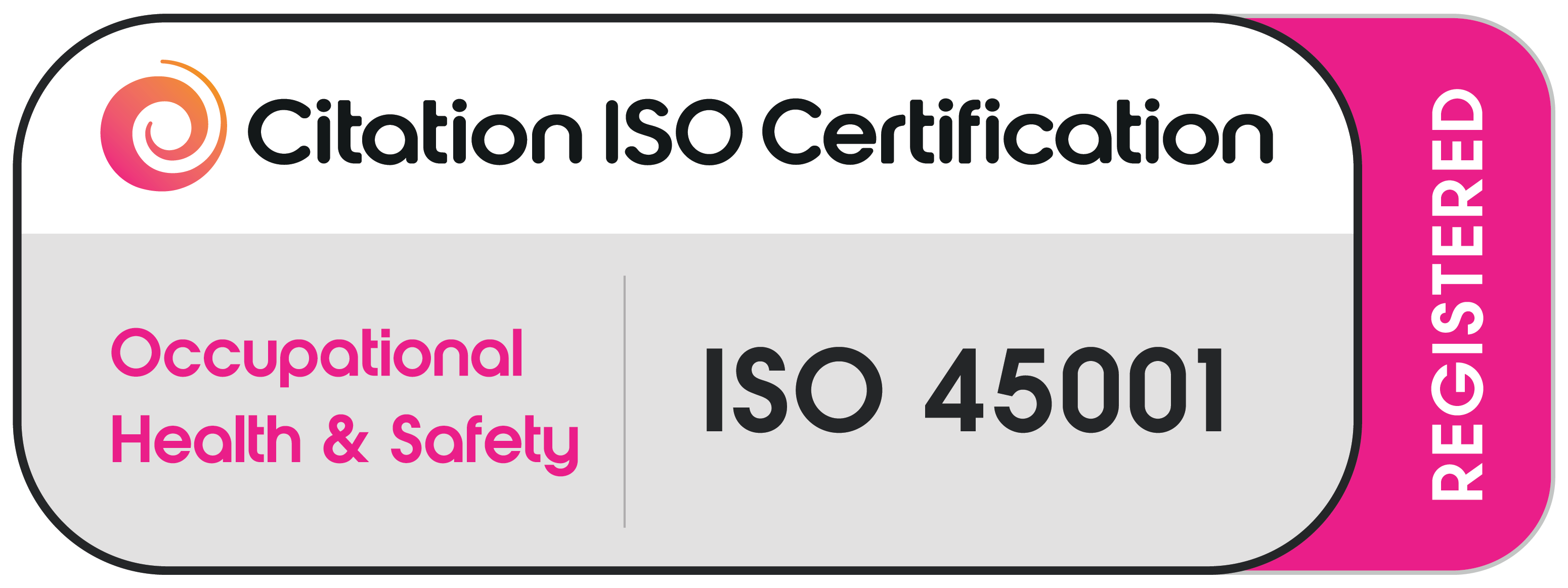 ISO accreditation - ISO 45001 logo