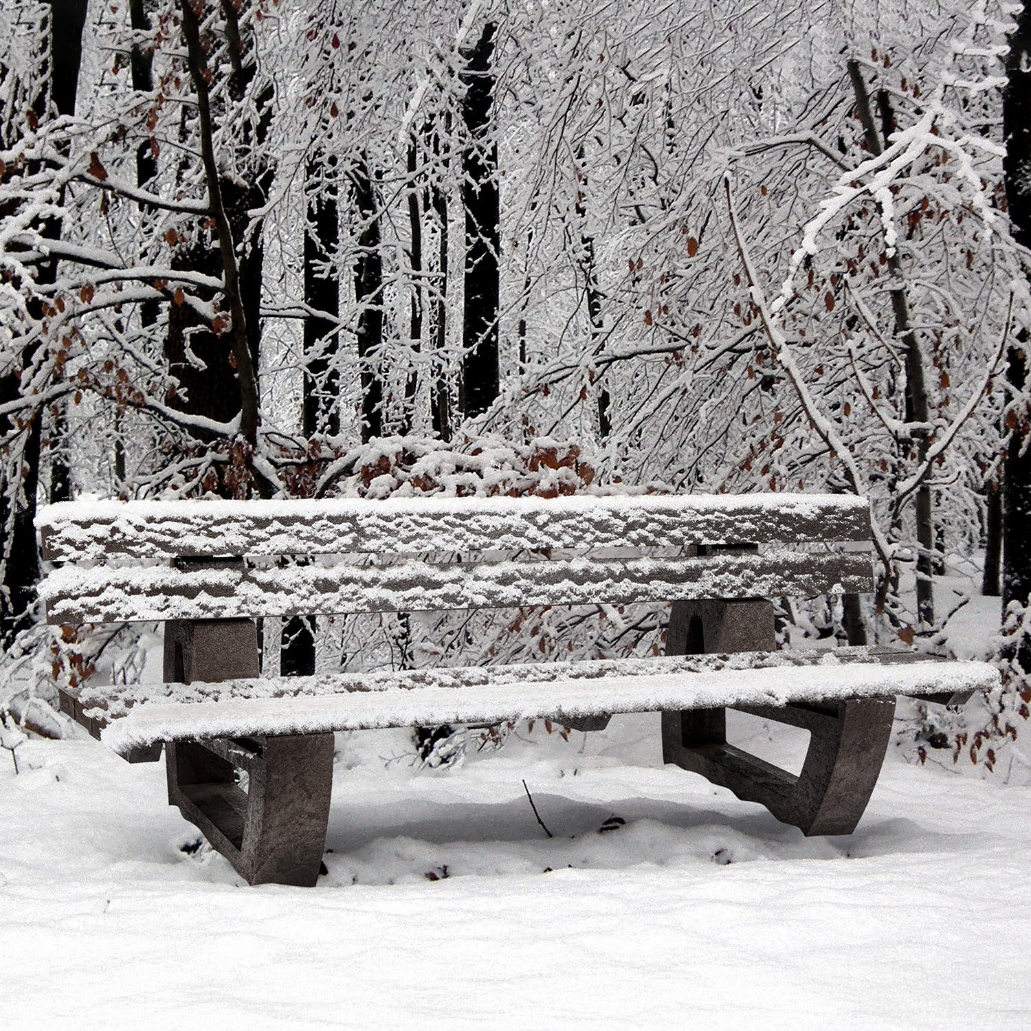 Recycled Plastic Moulded Bench - Built for all conditions