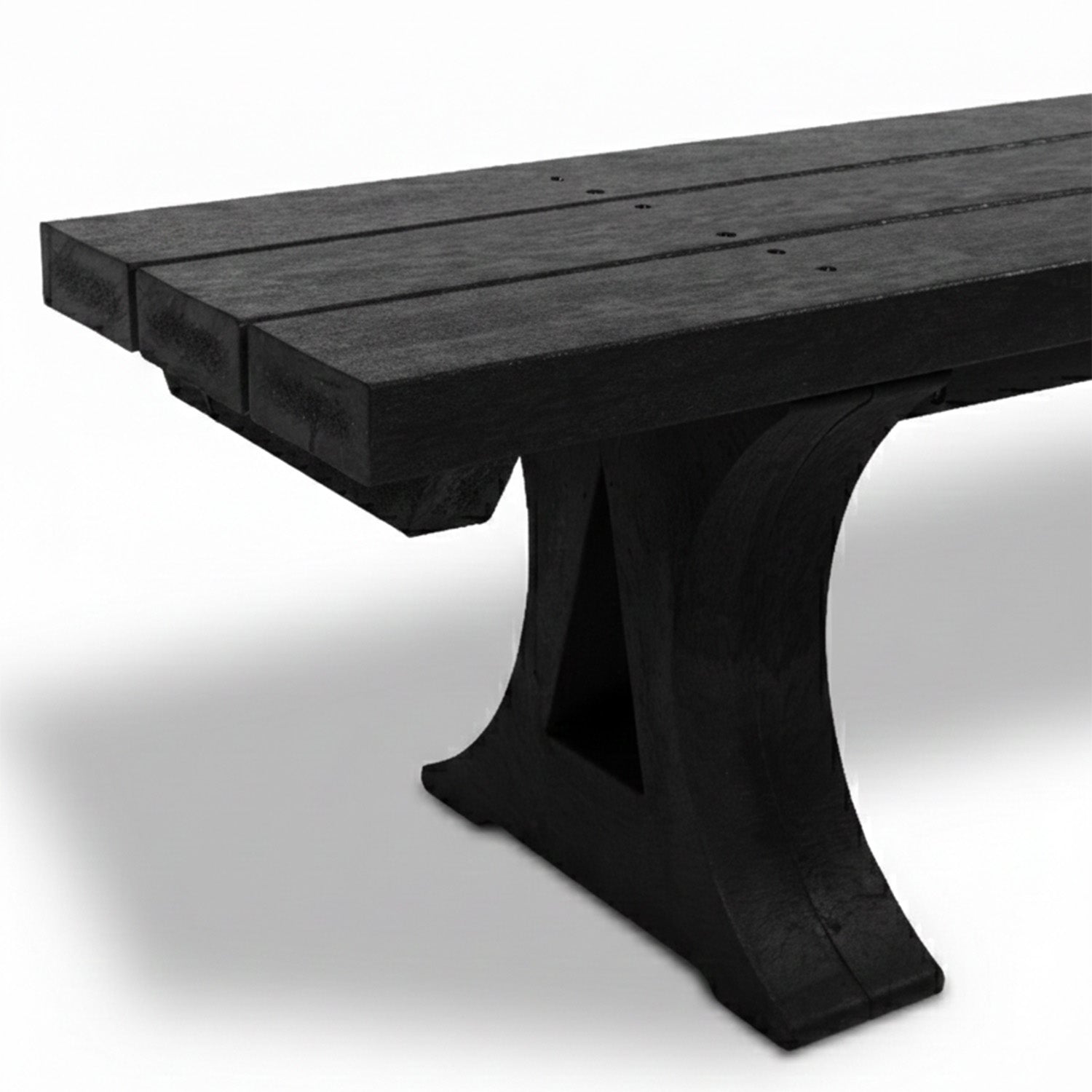 Recycled Plastic Moulded Bench - Durable plastic materials