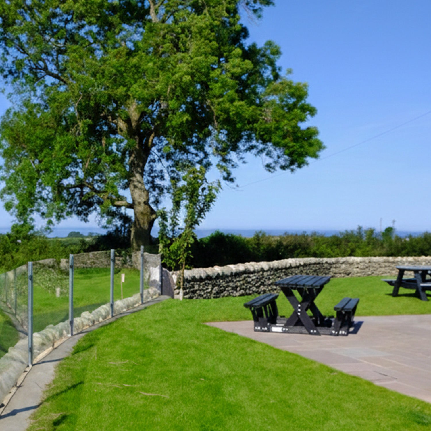 Recycled Plastic Walkthrough Picnic Table - Appealing design