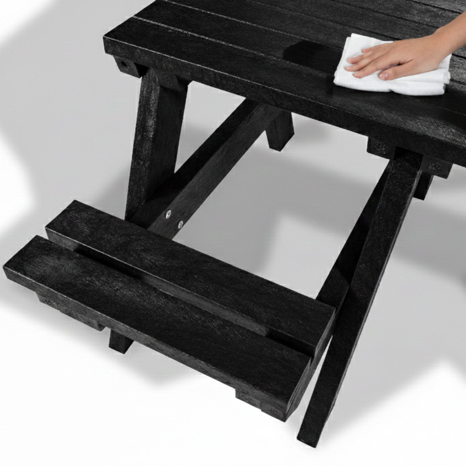 Recycled Plastic Wheelchair-Accessible Picnic Table - Resists fading and splitting