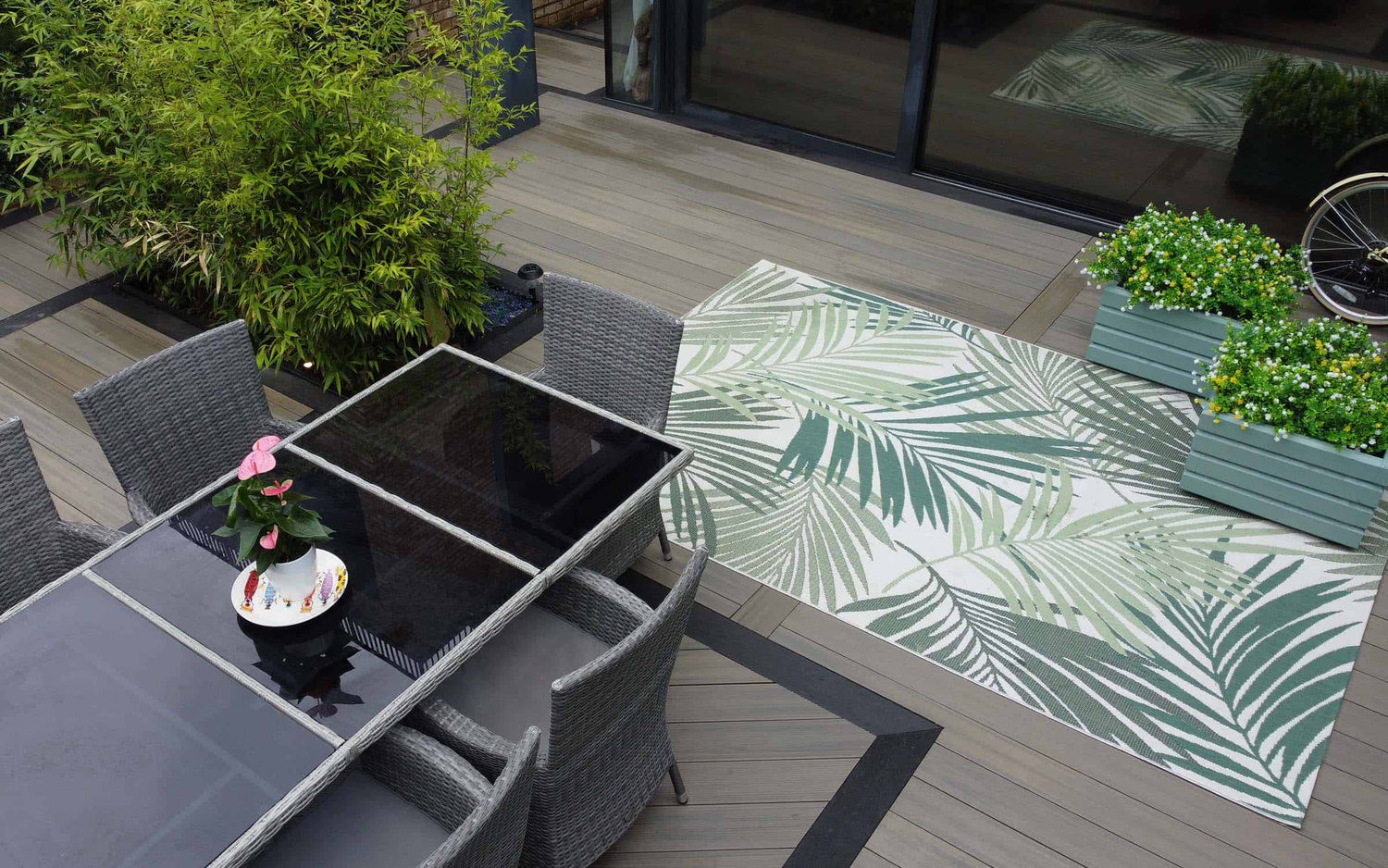 deluxe antique garden decking